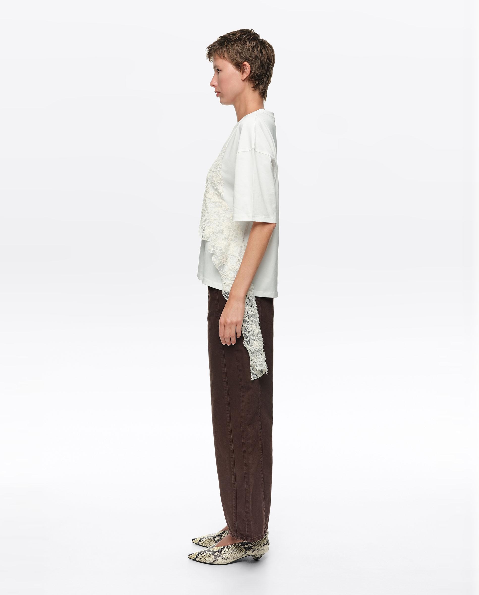Pantalones anchos de mujer barrel denim - Bimba y Lola - Marrón chocolate Marrón chocolate-3