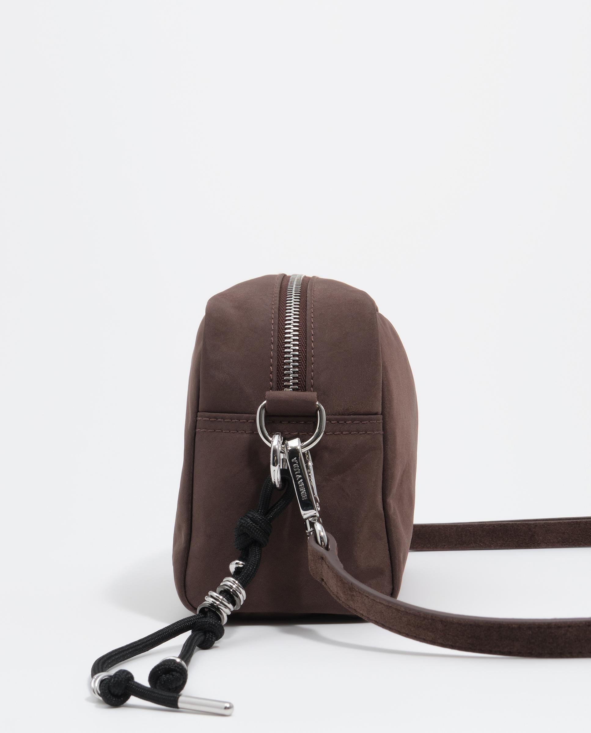 Bandolera de mujer de mujer mediana con charm - Bimba y Lola - Marrón Marrón-2