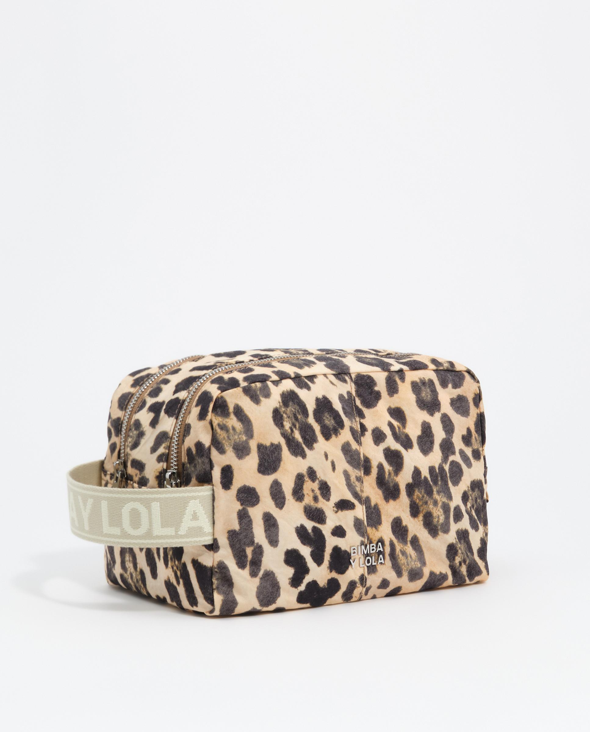 Neceser doble grande nylon leopard - Bimba y Lola - Natural Natural-3