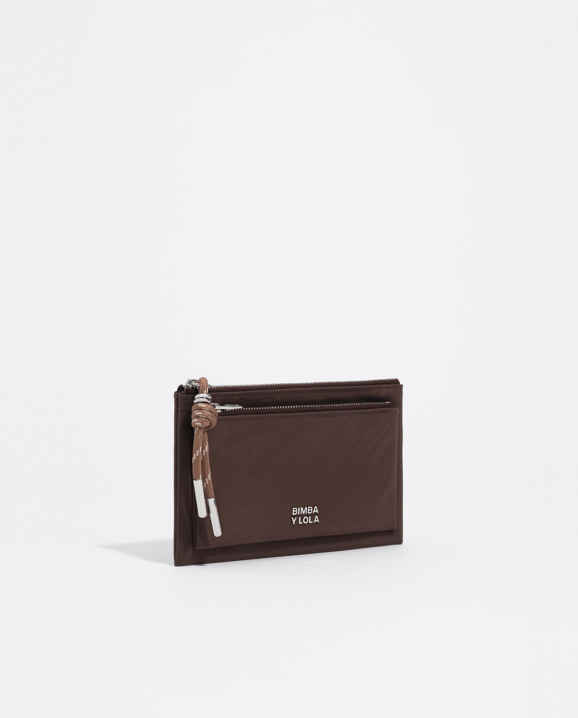 Monedero de mujer pocket nylon - Bimba y Lola - Marrón Marrón-4