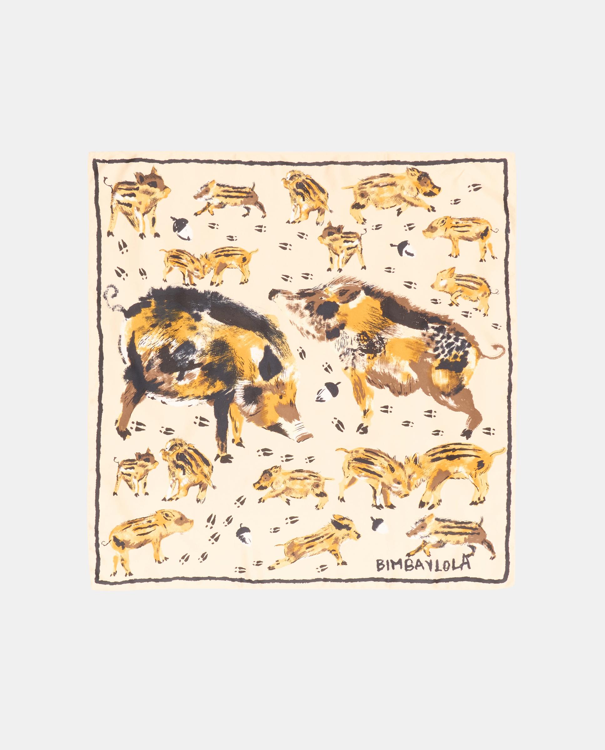 Pañuelo jabalíes - Bimba y Lola - Marfil Marfil-1