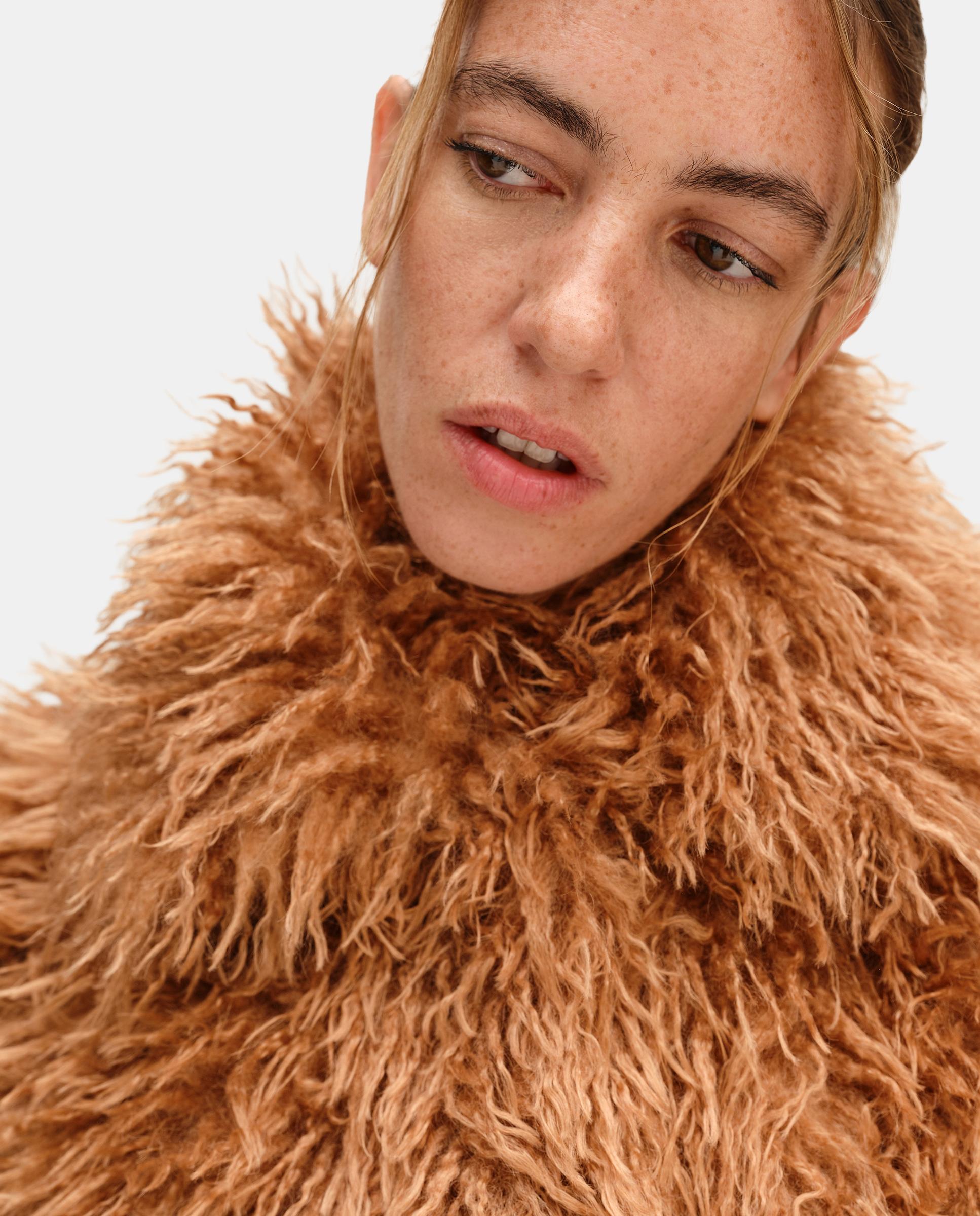 Chaleco de mujer pelo oversize - Bimba y Lola - Marrón Marrón-2