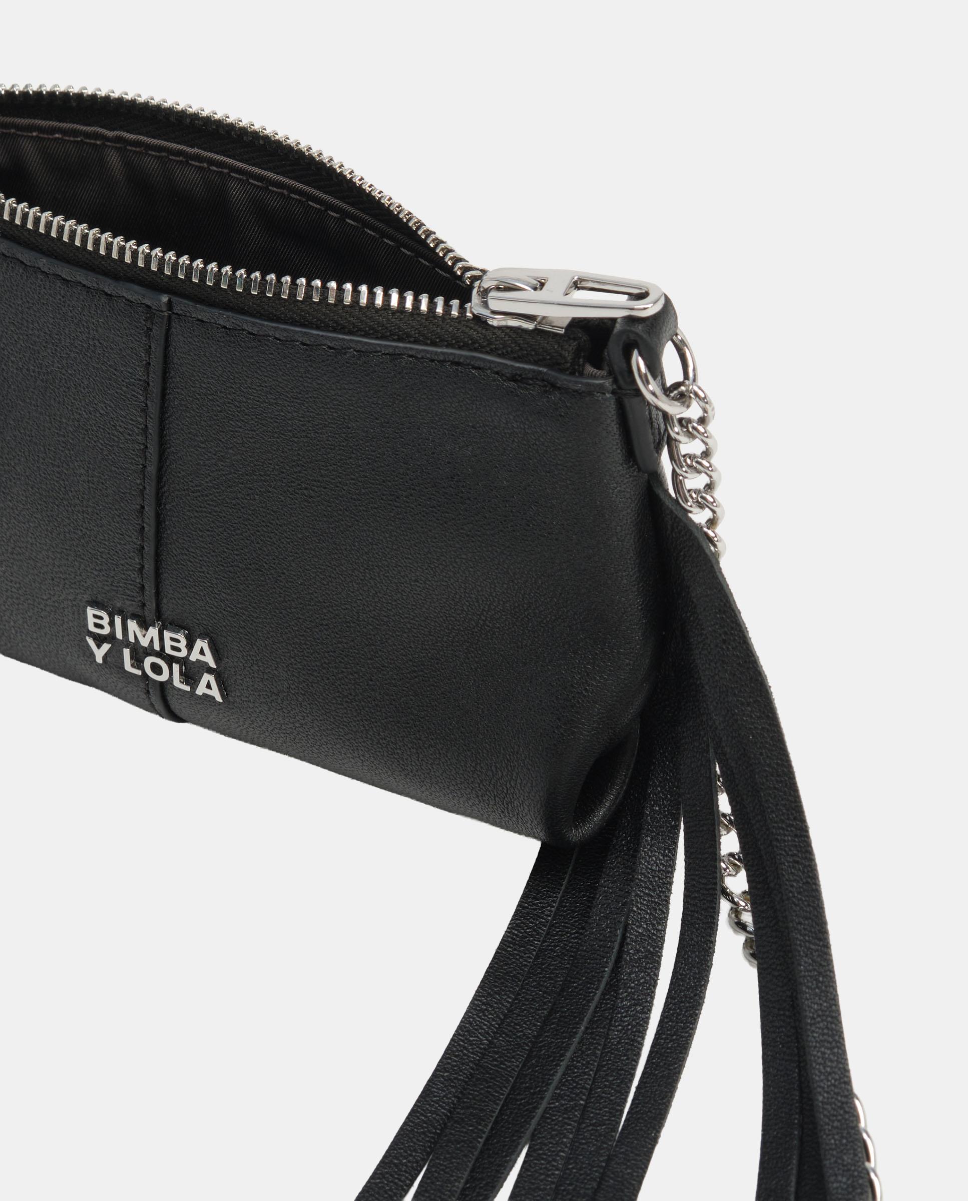 Imagen 4 de Monedero de mujer piel flecos - Bimba y Lola - Negro Negro