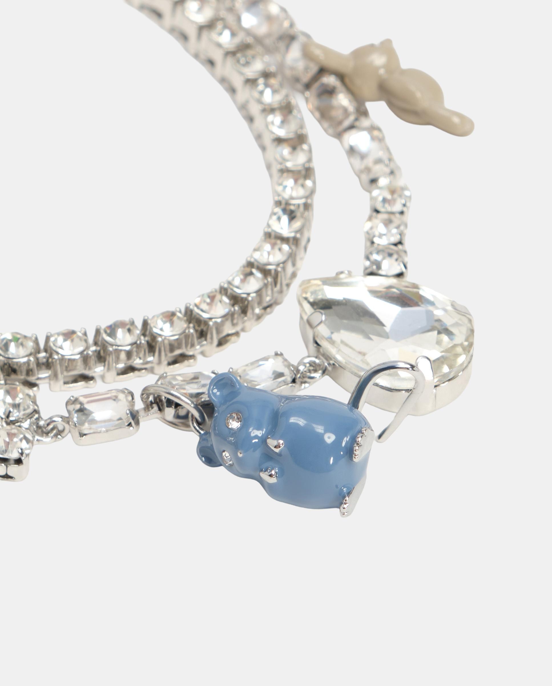 Imagen 3 de Collar cadenas y cristales con animales - Bimba y Lola - Plateado Plateado