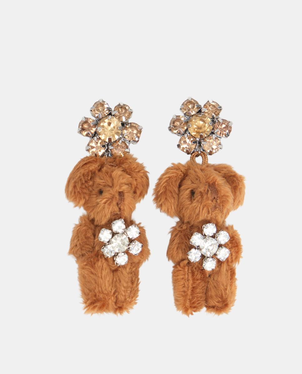 Imagen 1 de Pendientes peluches cristales marrones - Bimba y Lola - Marrón Marrón