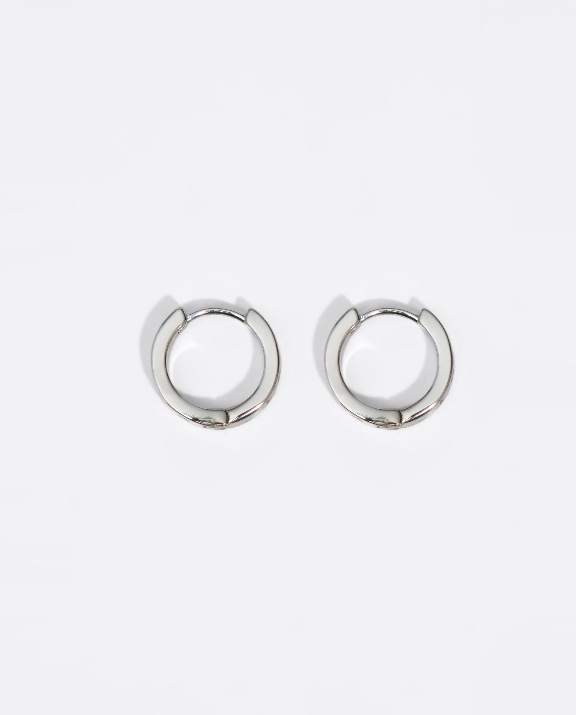 Pendientes aro pequeños logo - Bimba y Lola - Plateado Plateado-1