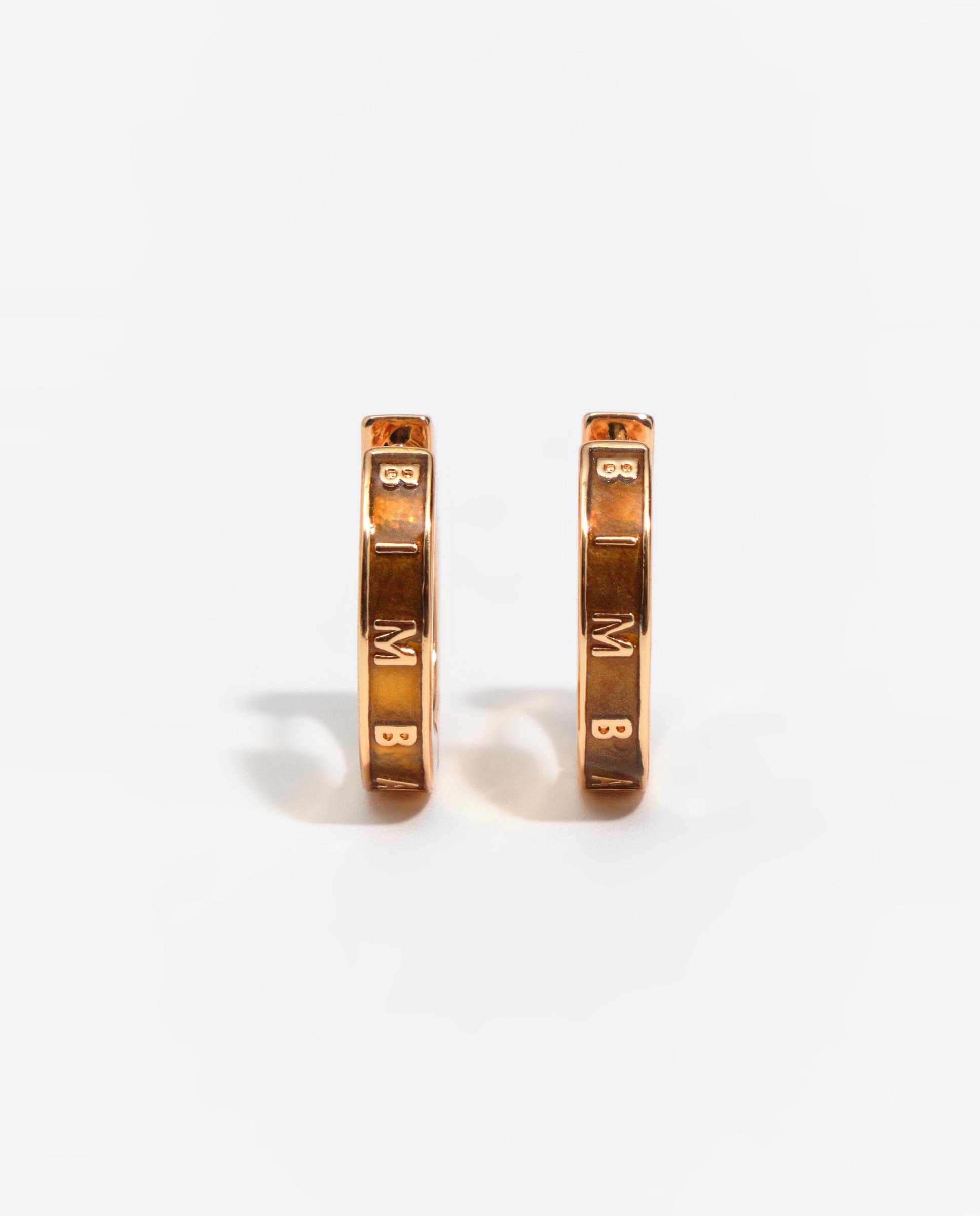Pendientes aro mediano logo - Bimba y Lola - Topo Topo-5