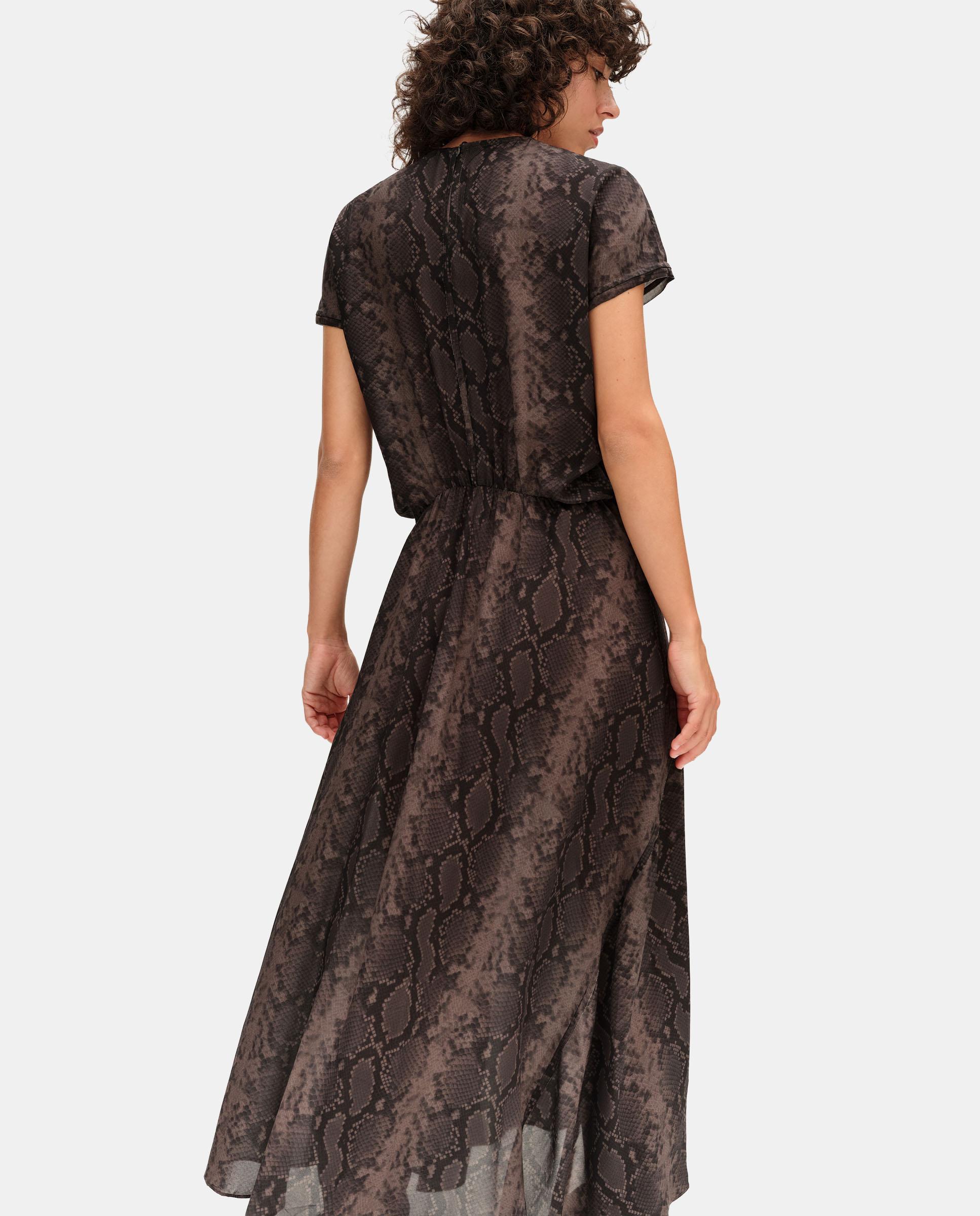 Imagen 4 de Vestido fluido vuelo snake - Bimba y Lola - Marrón Marrón