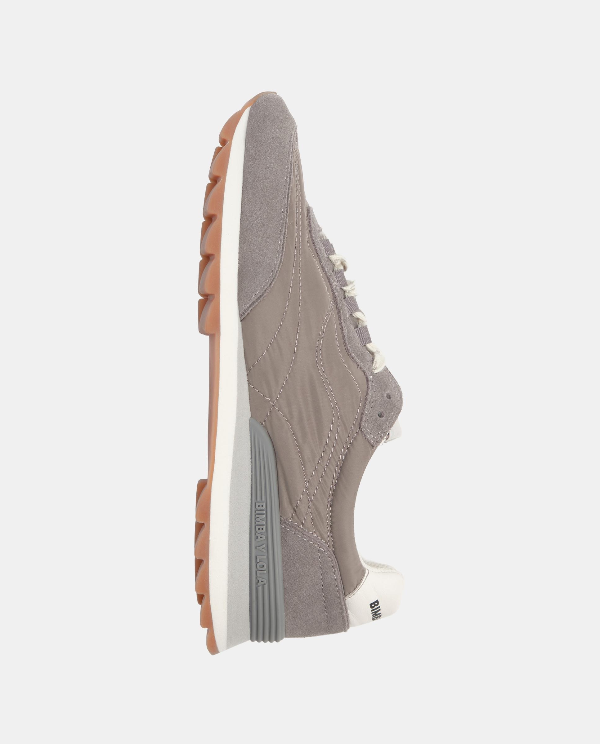 Zapatillas deportivas de mujer 13 23 serraje y tejido - Bimba y Lola - Gris Gris-2