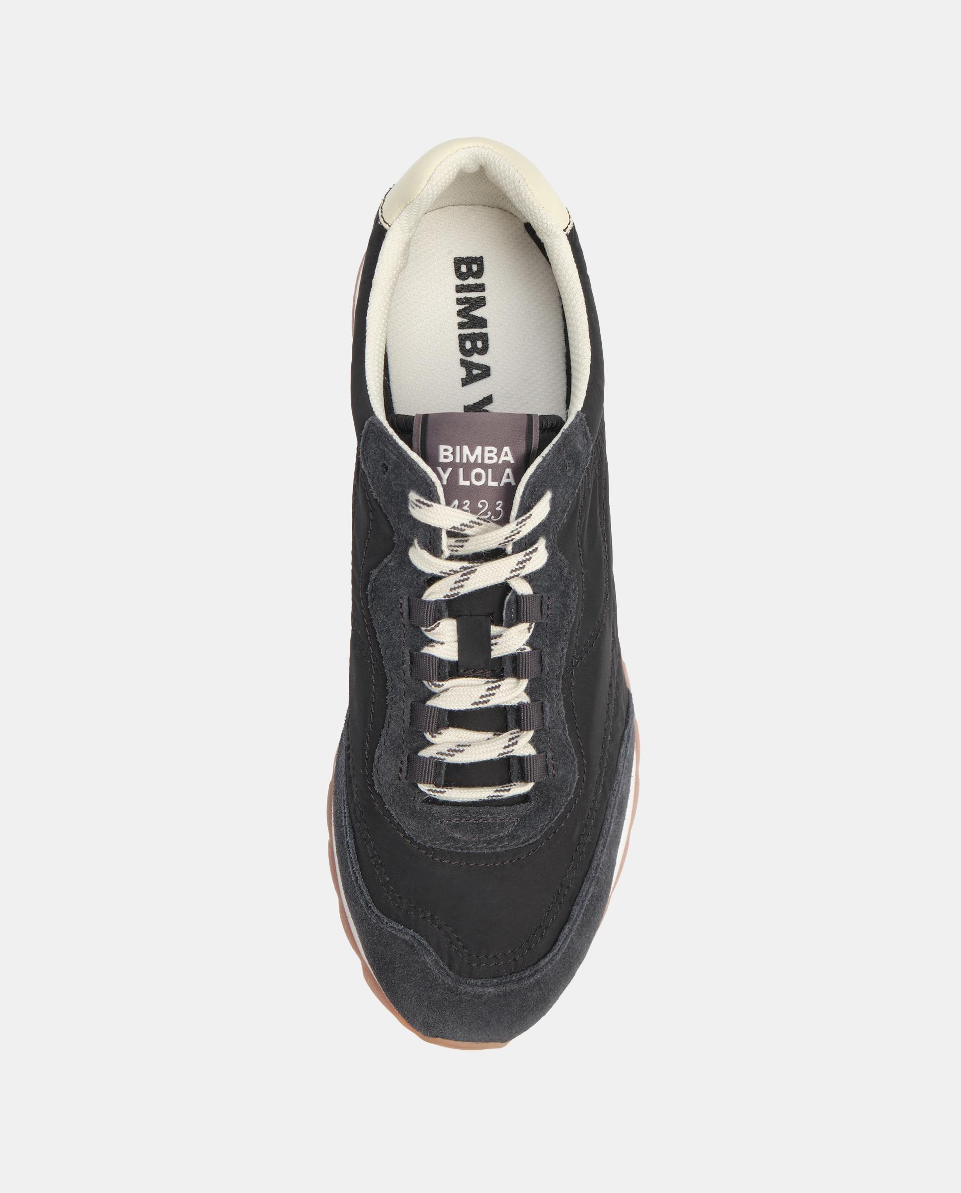 Zapatillas deportivas de mujer 13 23 serraje y tejido - Bimba y Lola - Negro Negro-5