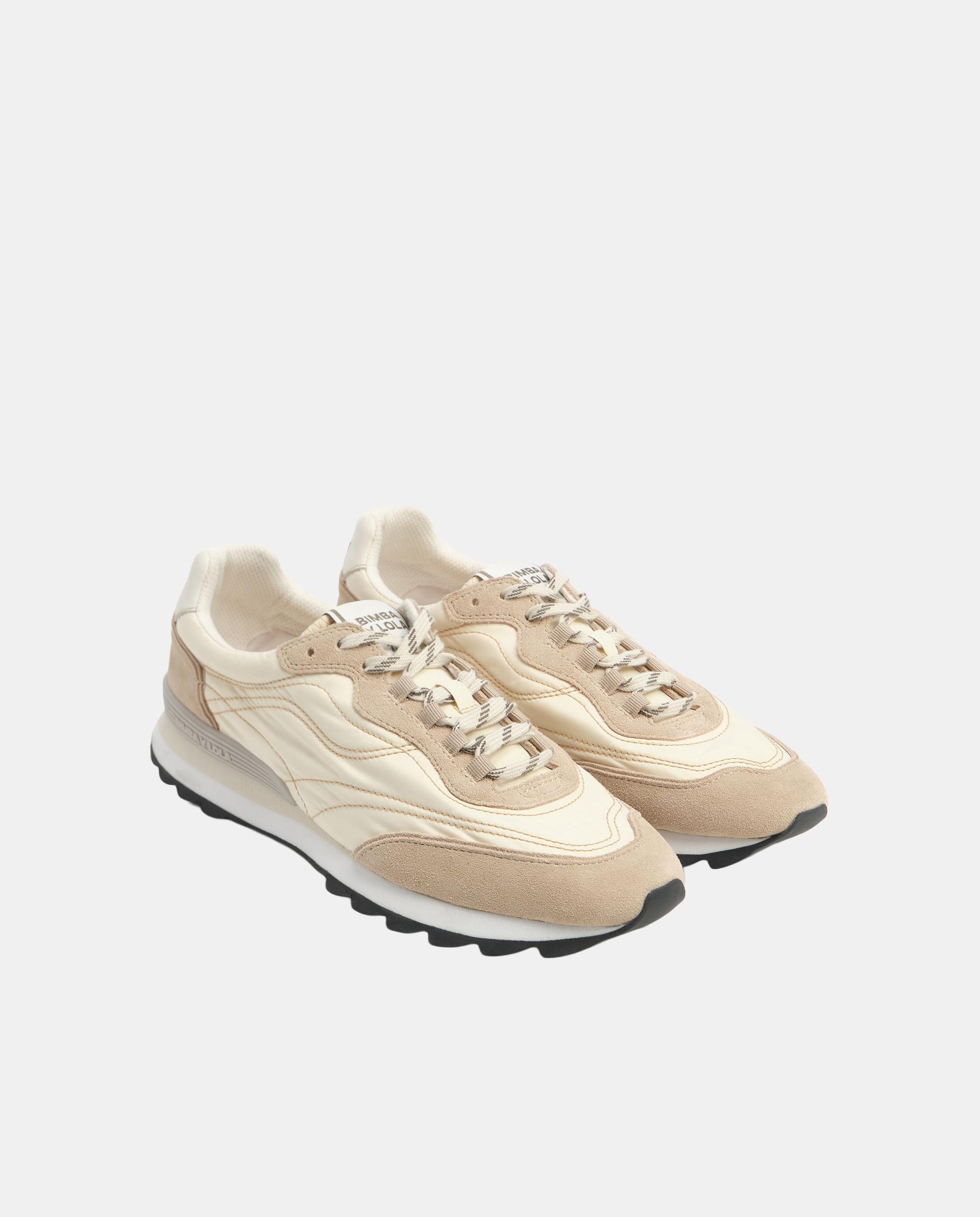 Zapatillas deportivas de mujer 13 23 serraje y tejido - Bimba y Lola - Blanco roto Blanco roto-3