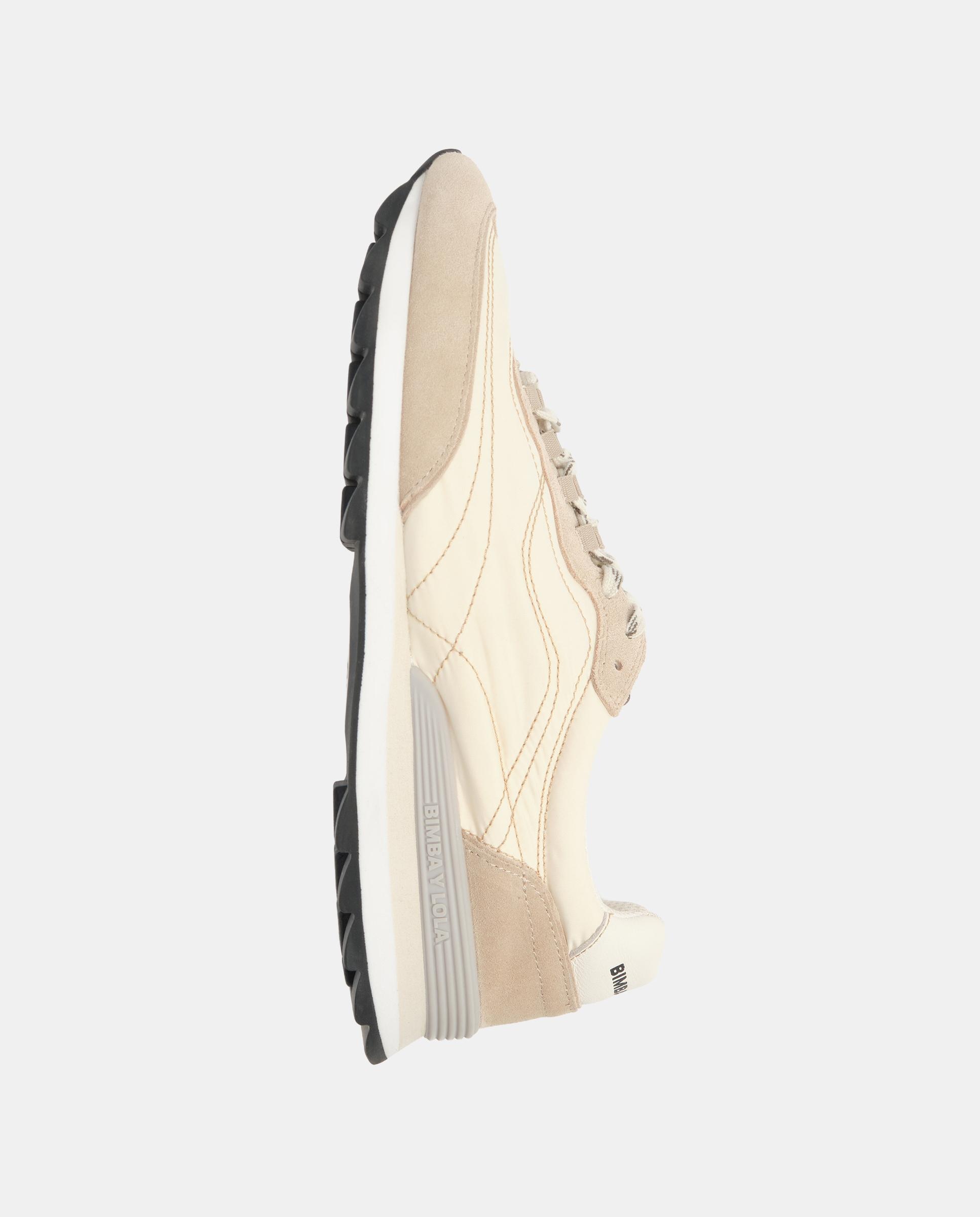 Zapatillas deportivas de mujer 13 23 serraje y tejido - Bimba y Lola - Blanco roto Blanco roto-4