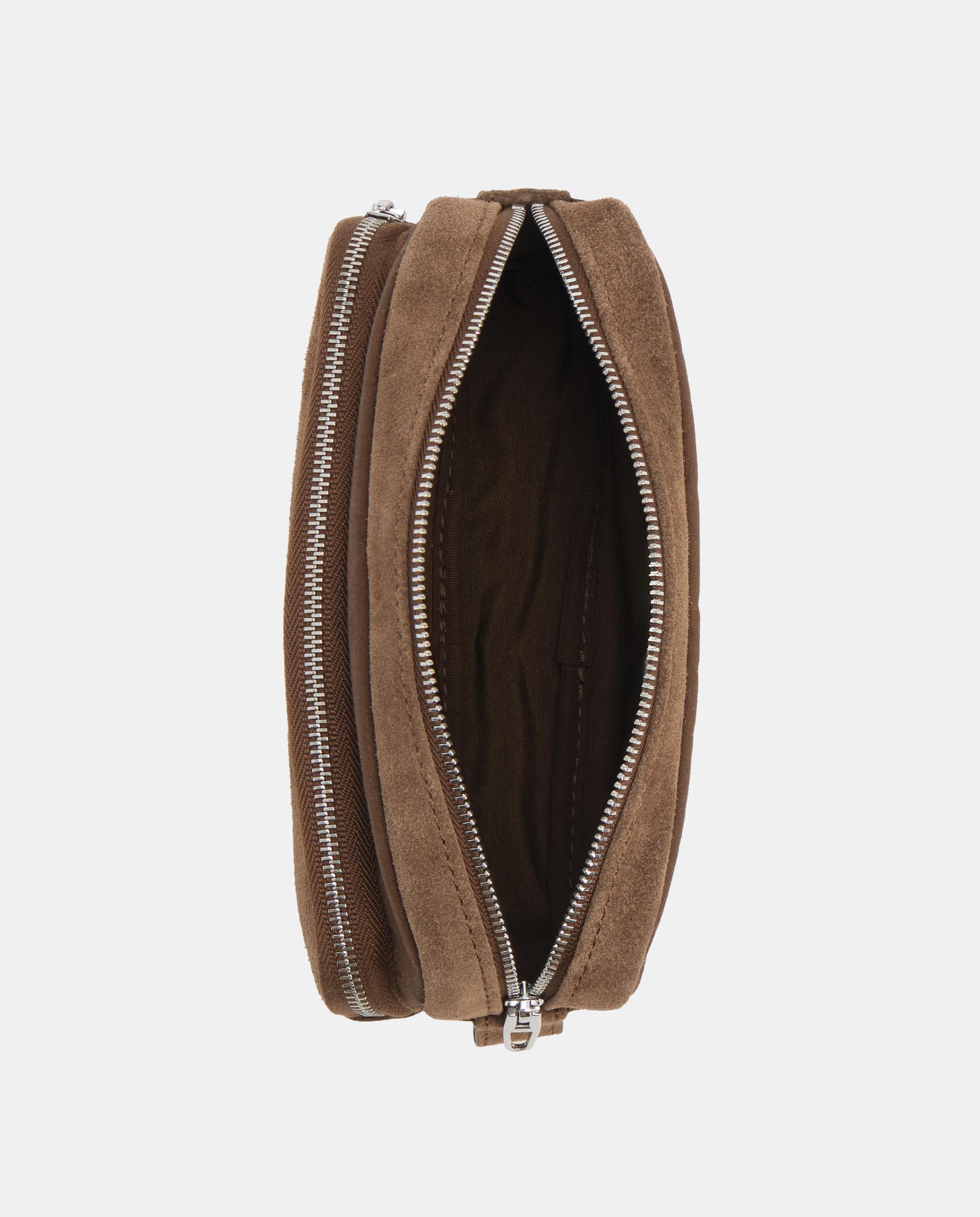Estuche pocket algodón y serraje - Bimba y Lola - Kaki Kaki-4