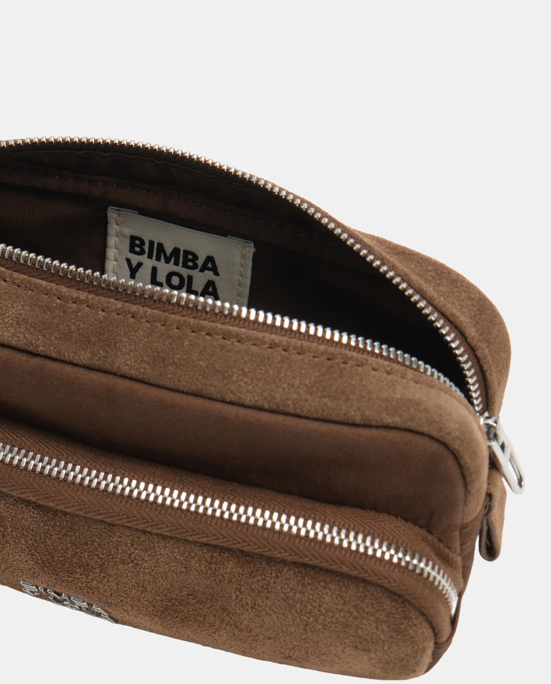 Estuche pocket algodón y serraje - Bimba y Lola - Kaki Kaki-5