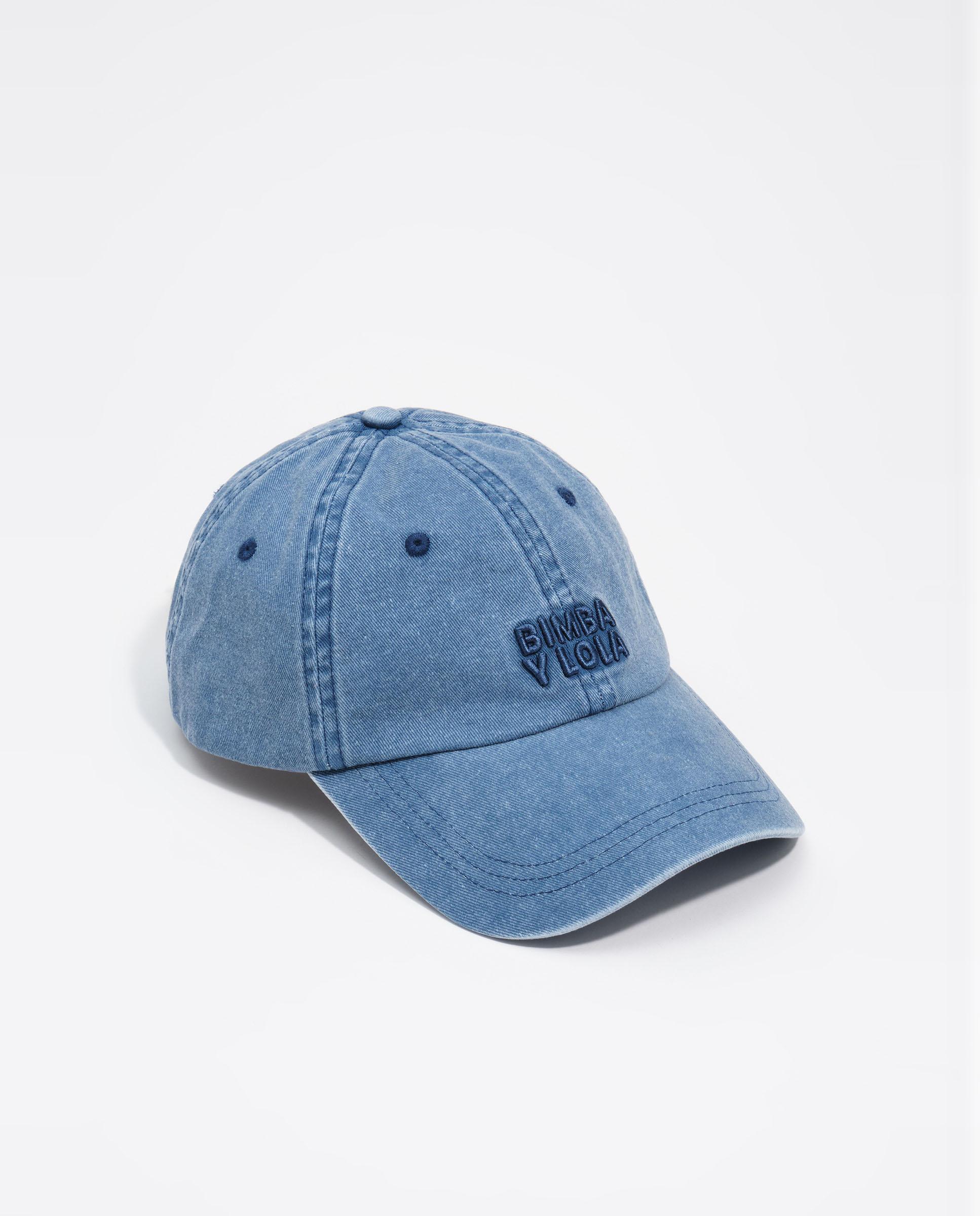 Gorra de mujer de algodón con logo grabado - Bimba y Lola - Azul Azul-1