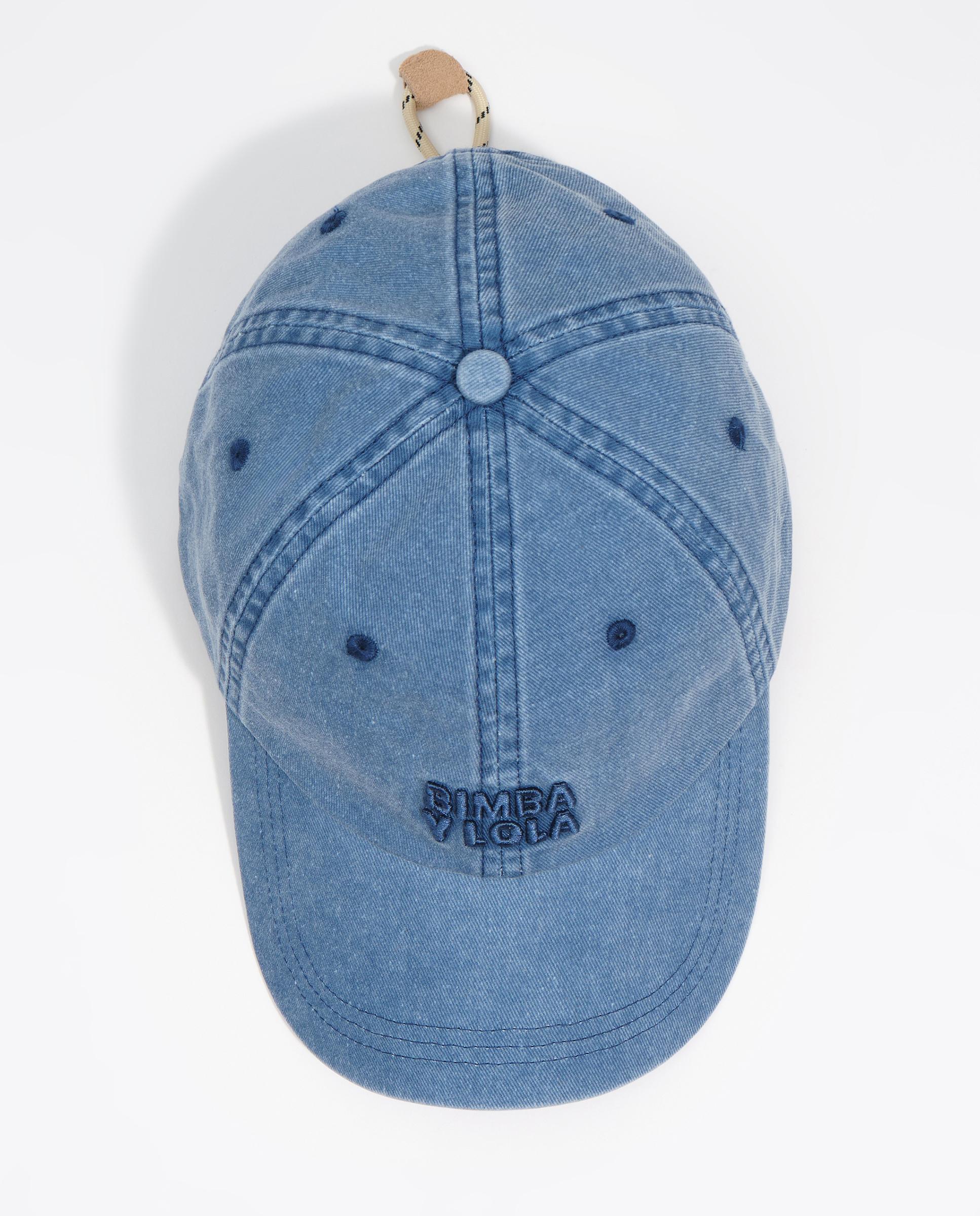 Gorra de mujer de algodón con logo grabado - Bimba y Lola - Azul Azul-4