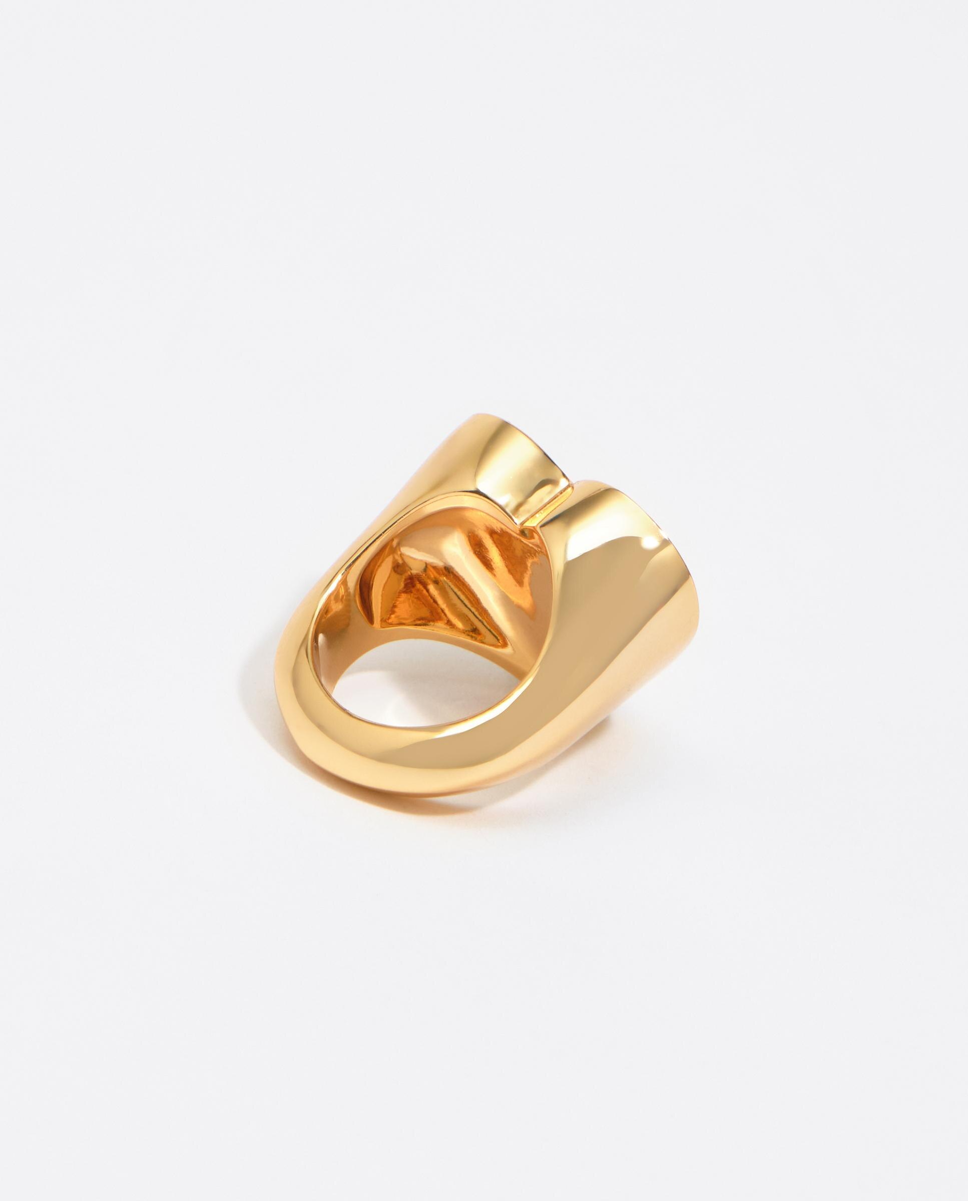 Anillo corazón logo - Bimba y Lola - Dorado Dorado-4