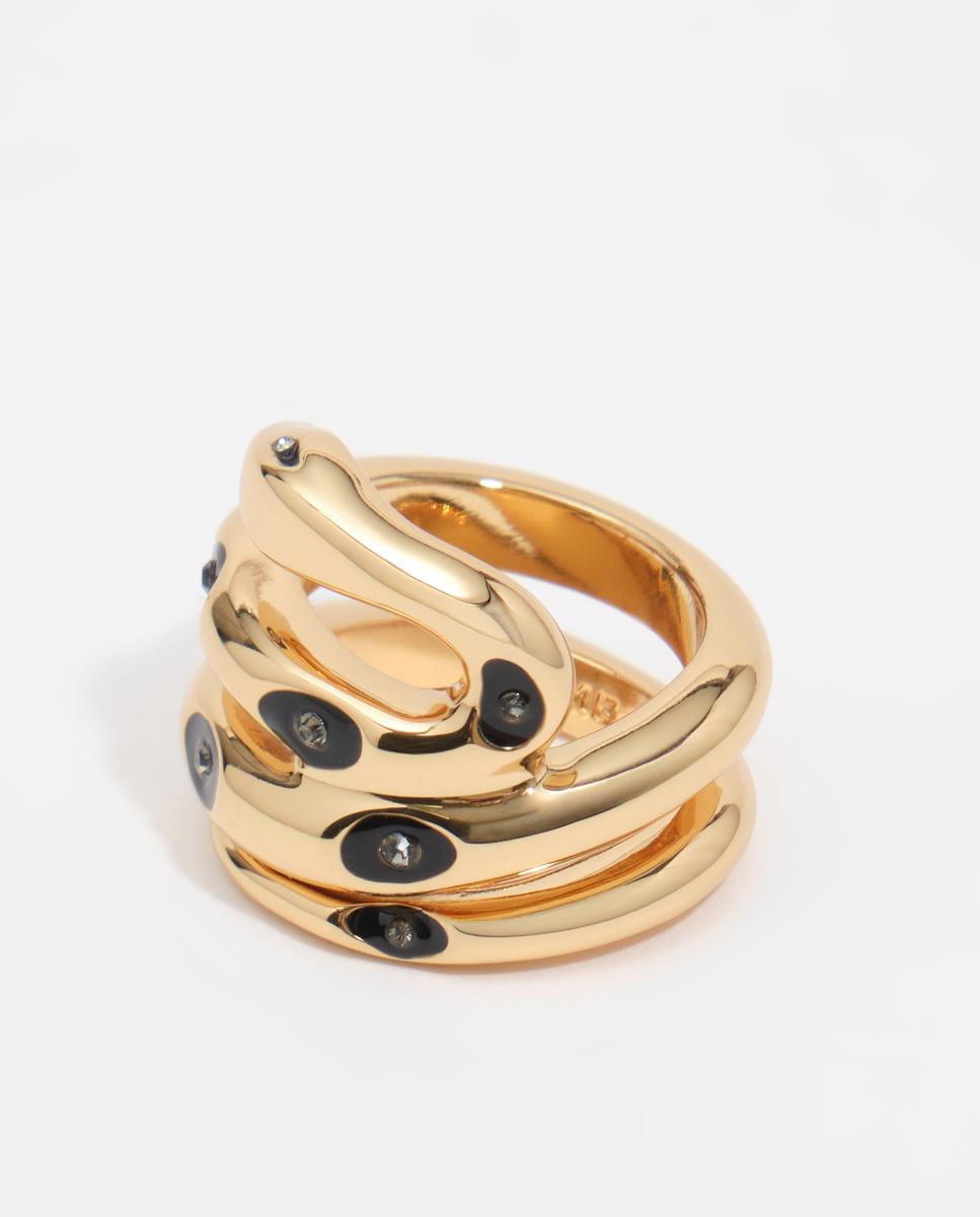 Imagen 0 de Anillo serpiente espiral Dorado