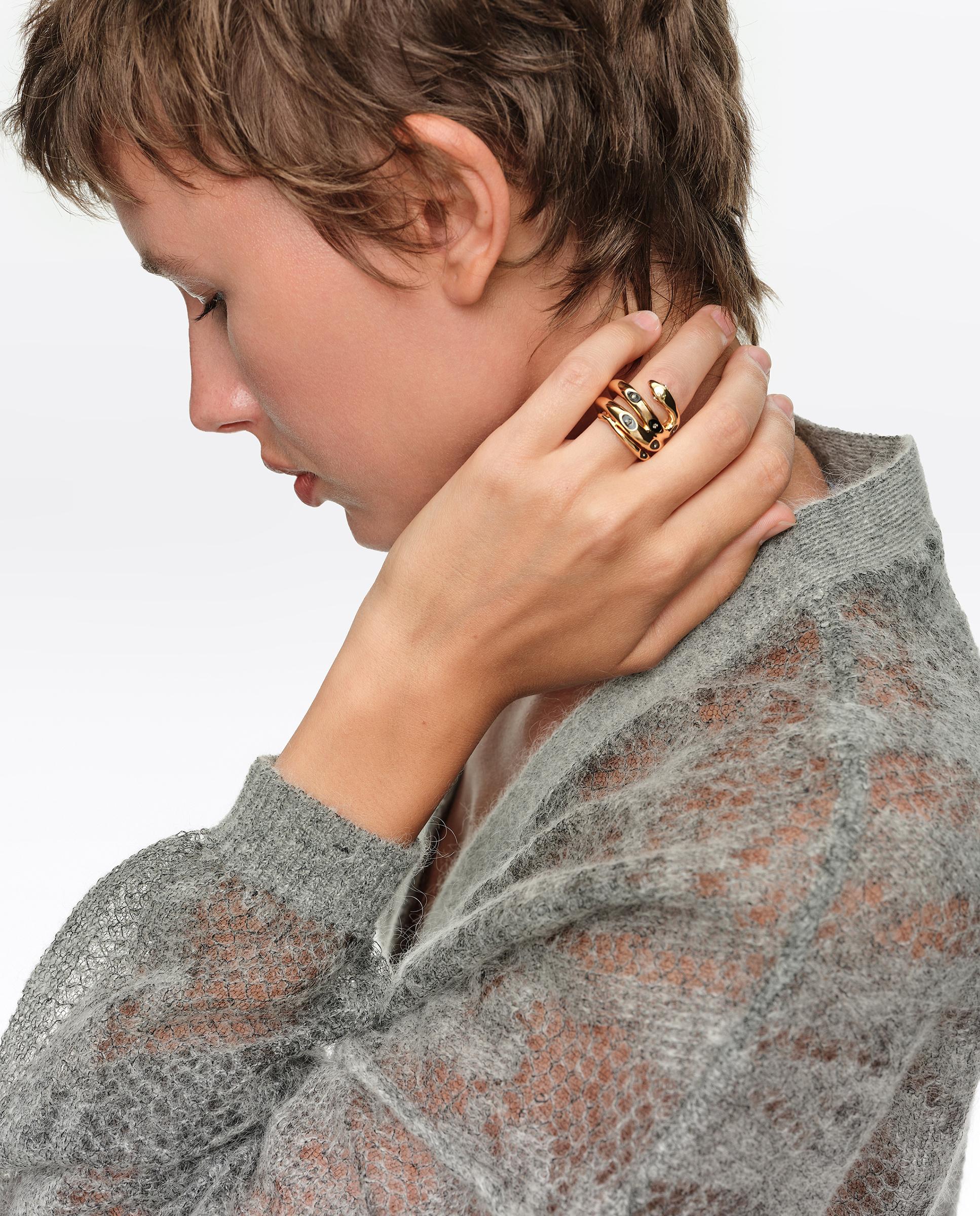 Anillo serpiente espiral - Bimba y Lola - Dorado Dorado-2