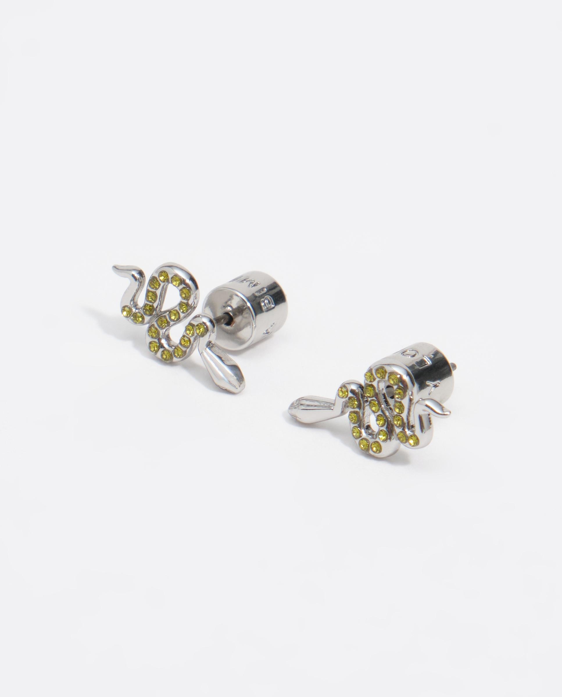 Pendientes serpiente cristales - Bimba y Lola - Plateado Plateado-3