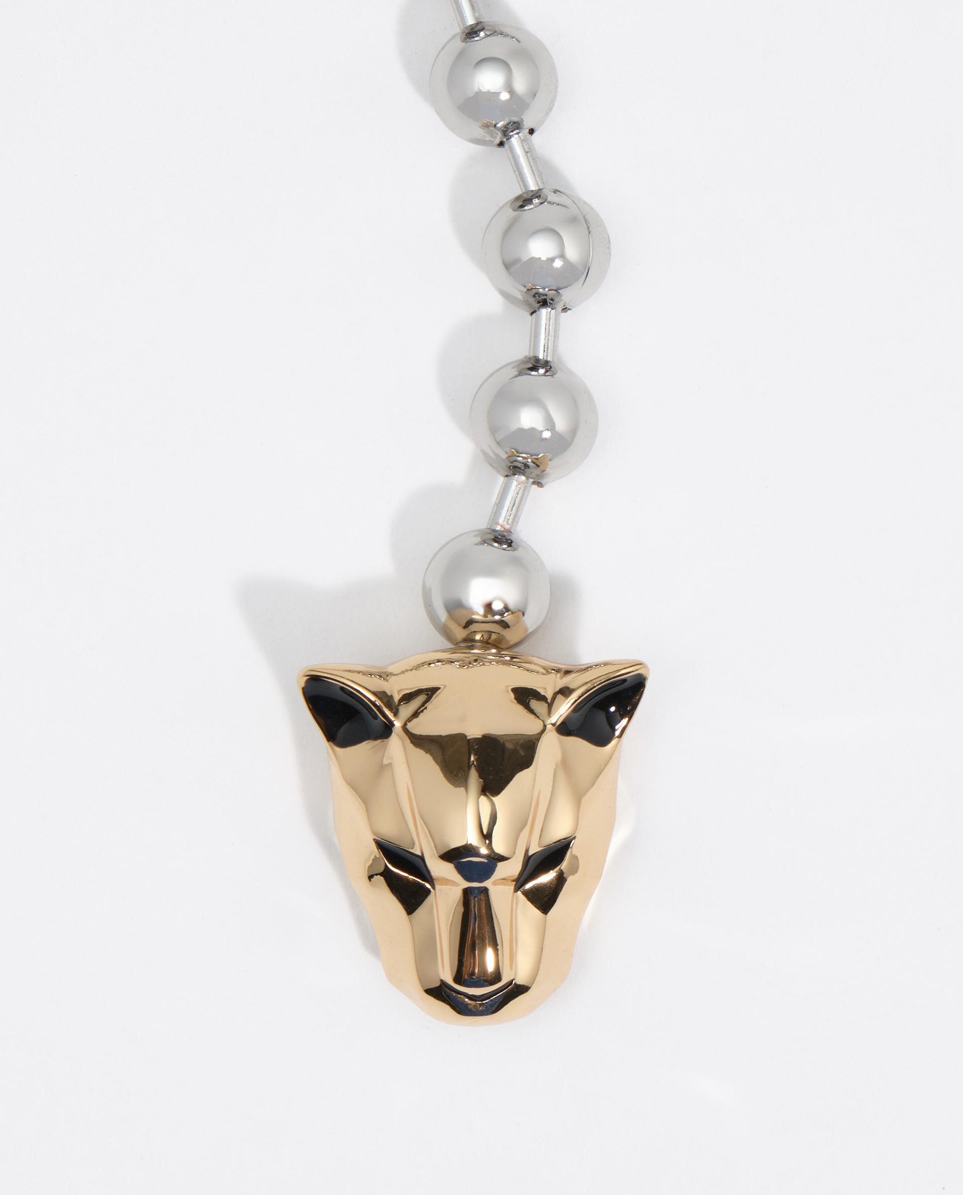 Collar cadena y cabeza pantera - Bimba y Lola - Plateado Plateado-3