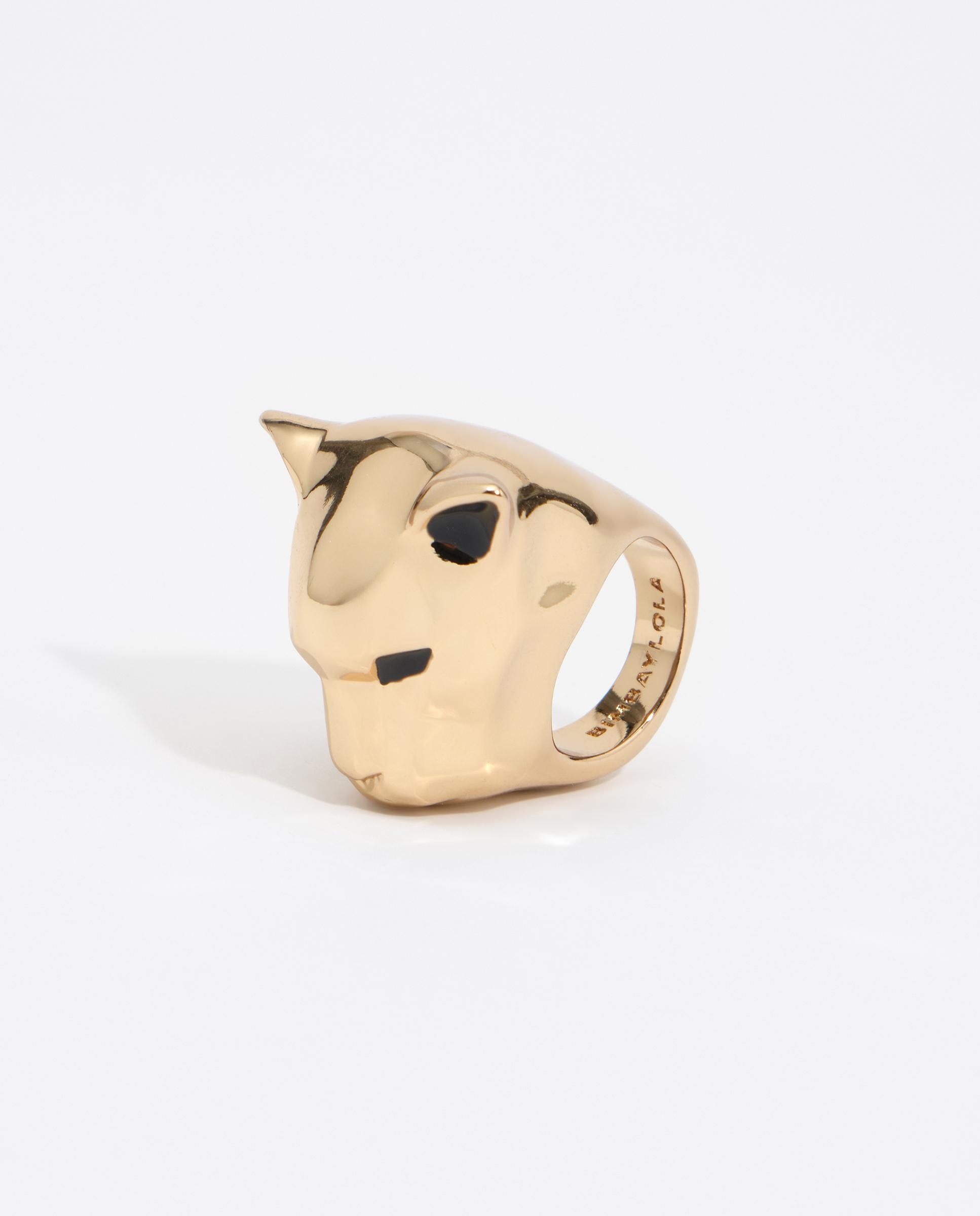 Imagen 0 de Anillo cabeza pantera Dorado