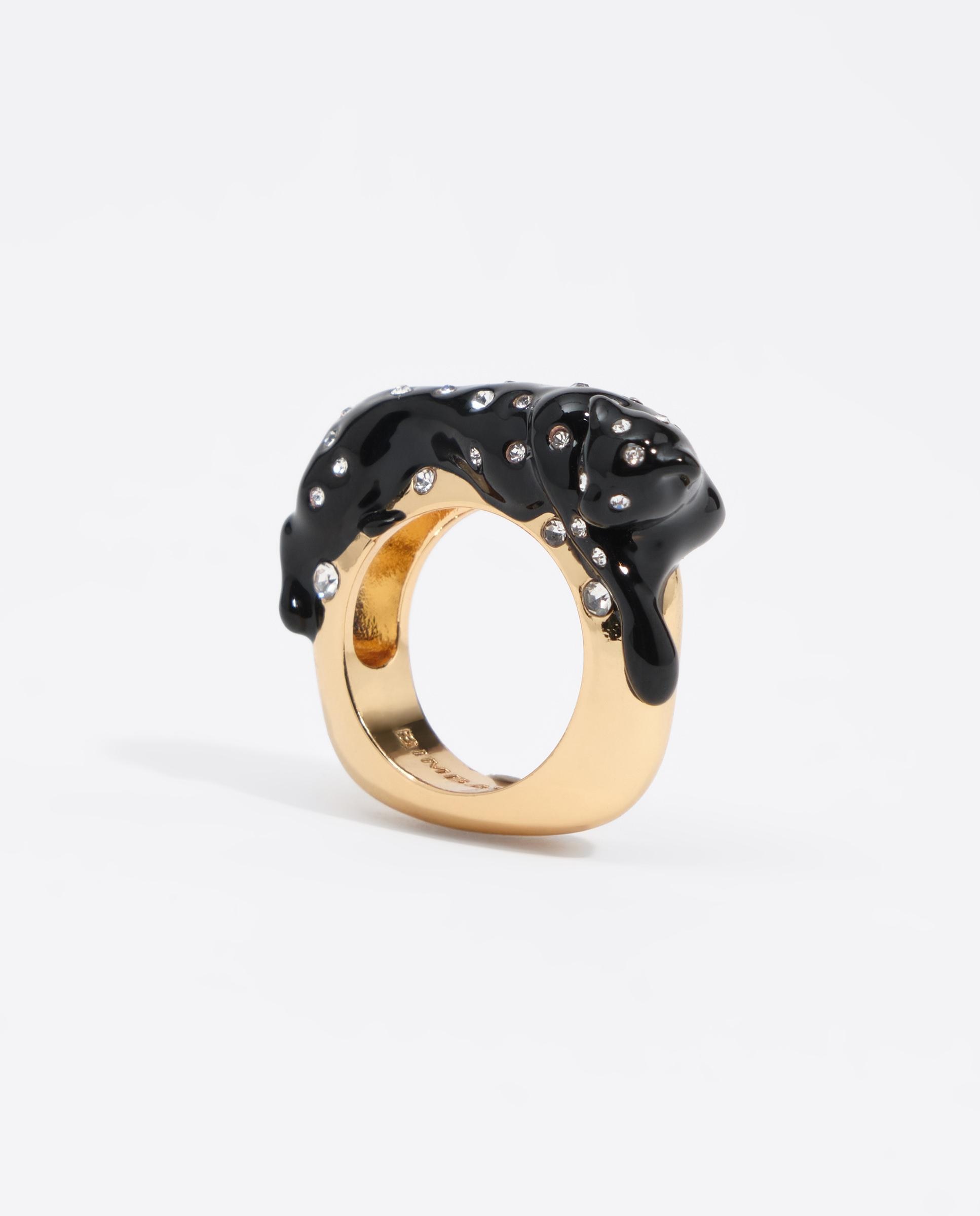 Anillo pantera cristales - Bimba y Lola - Dorado Dorado-4