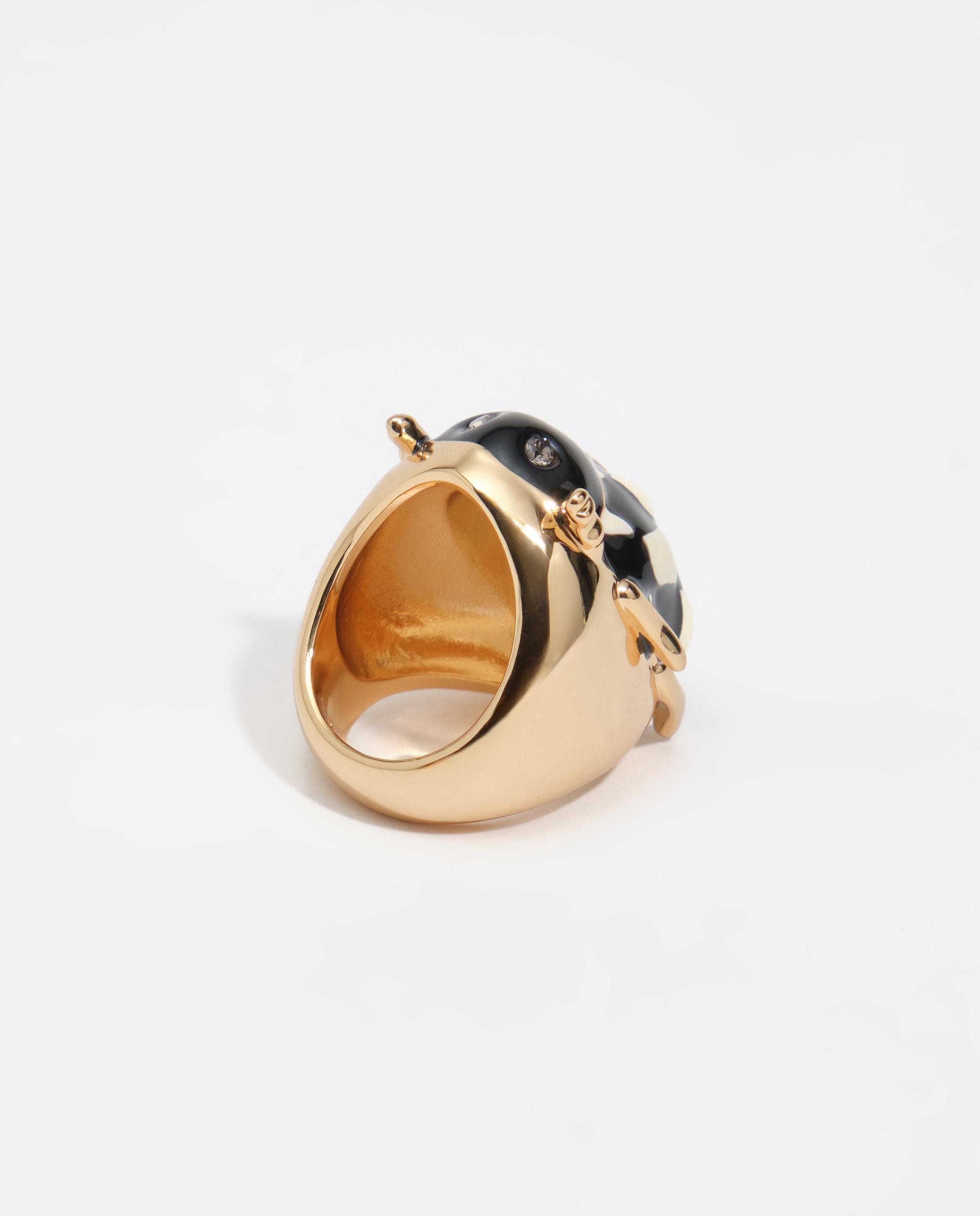 Anillo escarabajo esmalte - Bimba y Lola - Dorado Dorado-4