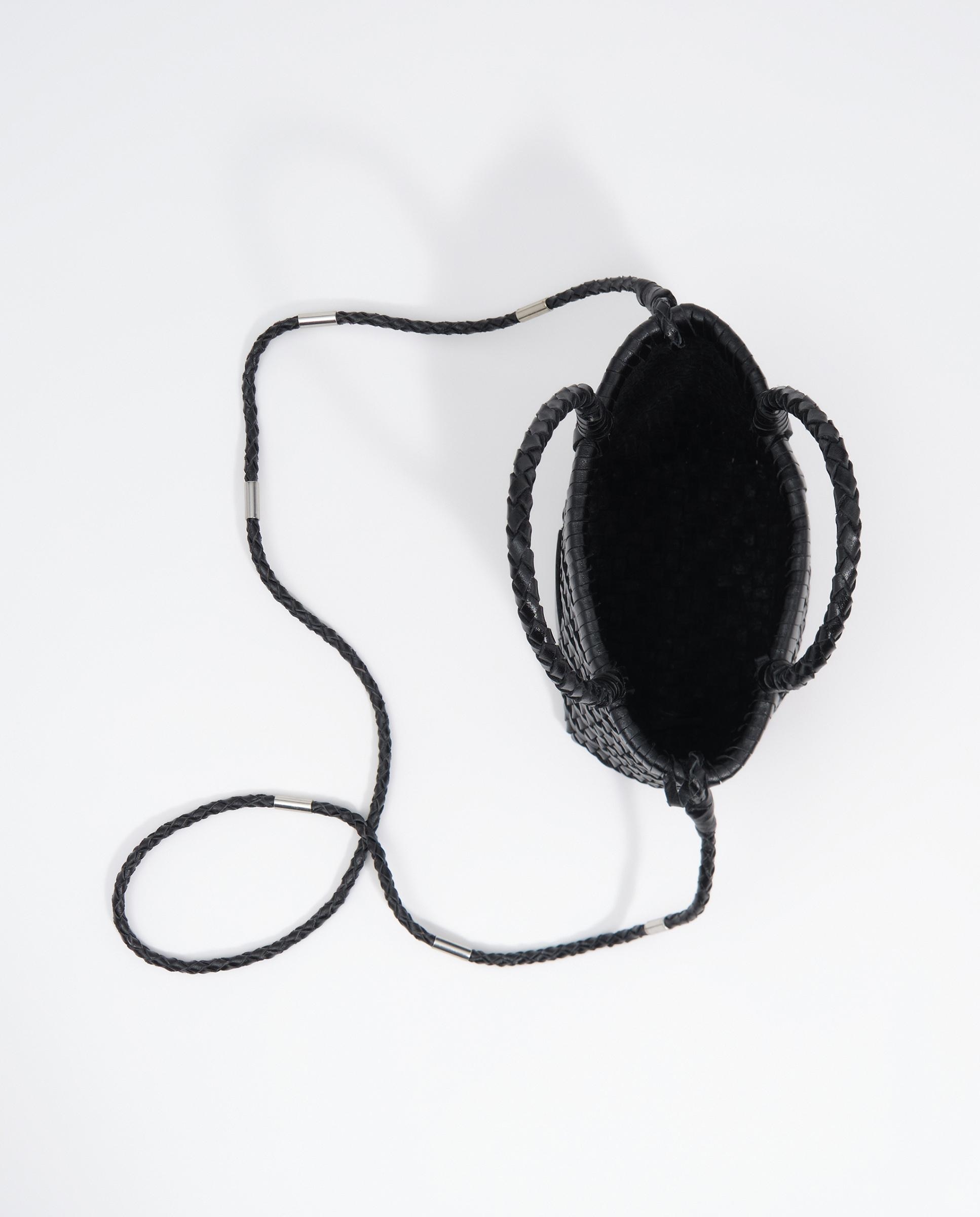 Bandolera de mujer bandolera mini piel trenzada - Bimba y Lola - Negro Negro-2