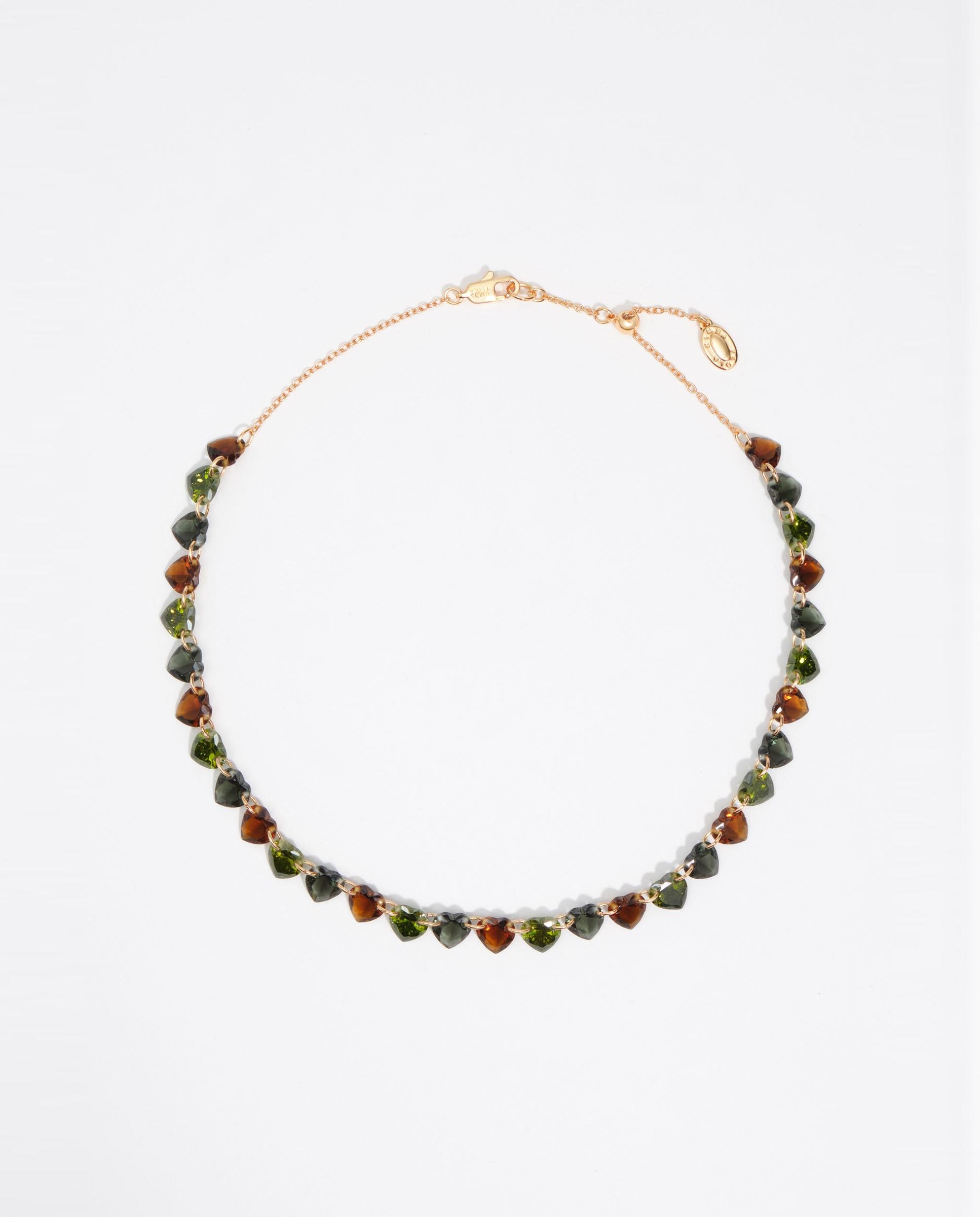 Imagen 0 de Collar cristales corazón Dorado