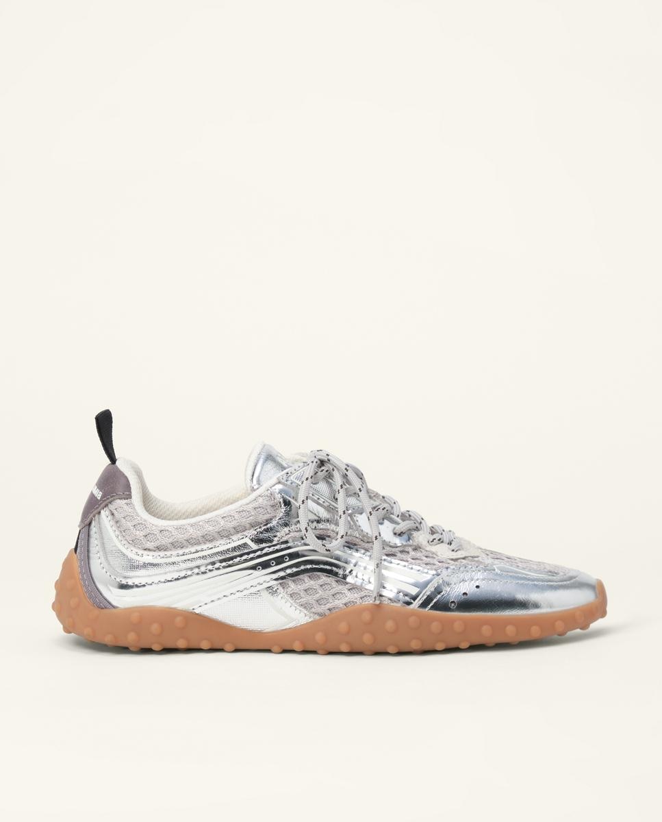 Imagen 1 de Zapatillas deportivas de mujer 13 26 piel y rejilla - Bimba y Lola - Plata Plata