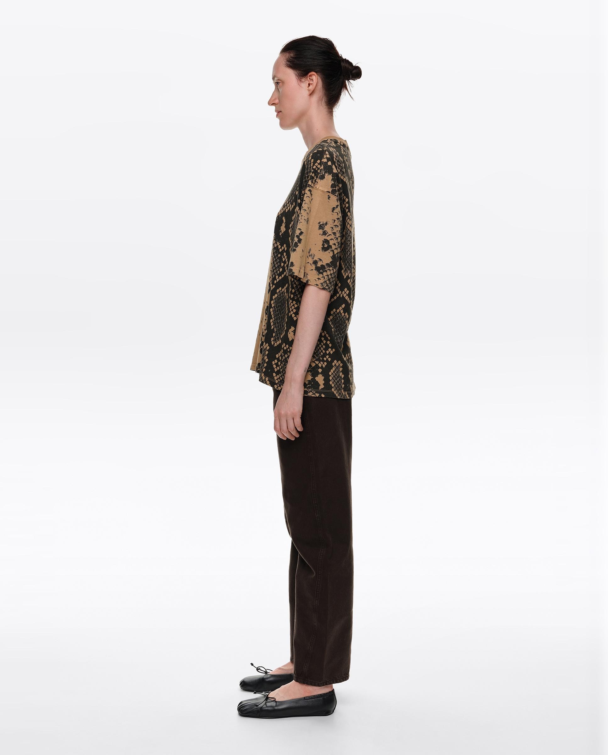 Camiseta de mujer de algodón snake - Bimba y Lola - Ocre Ocre-3