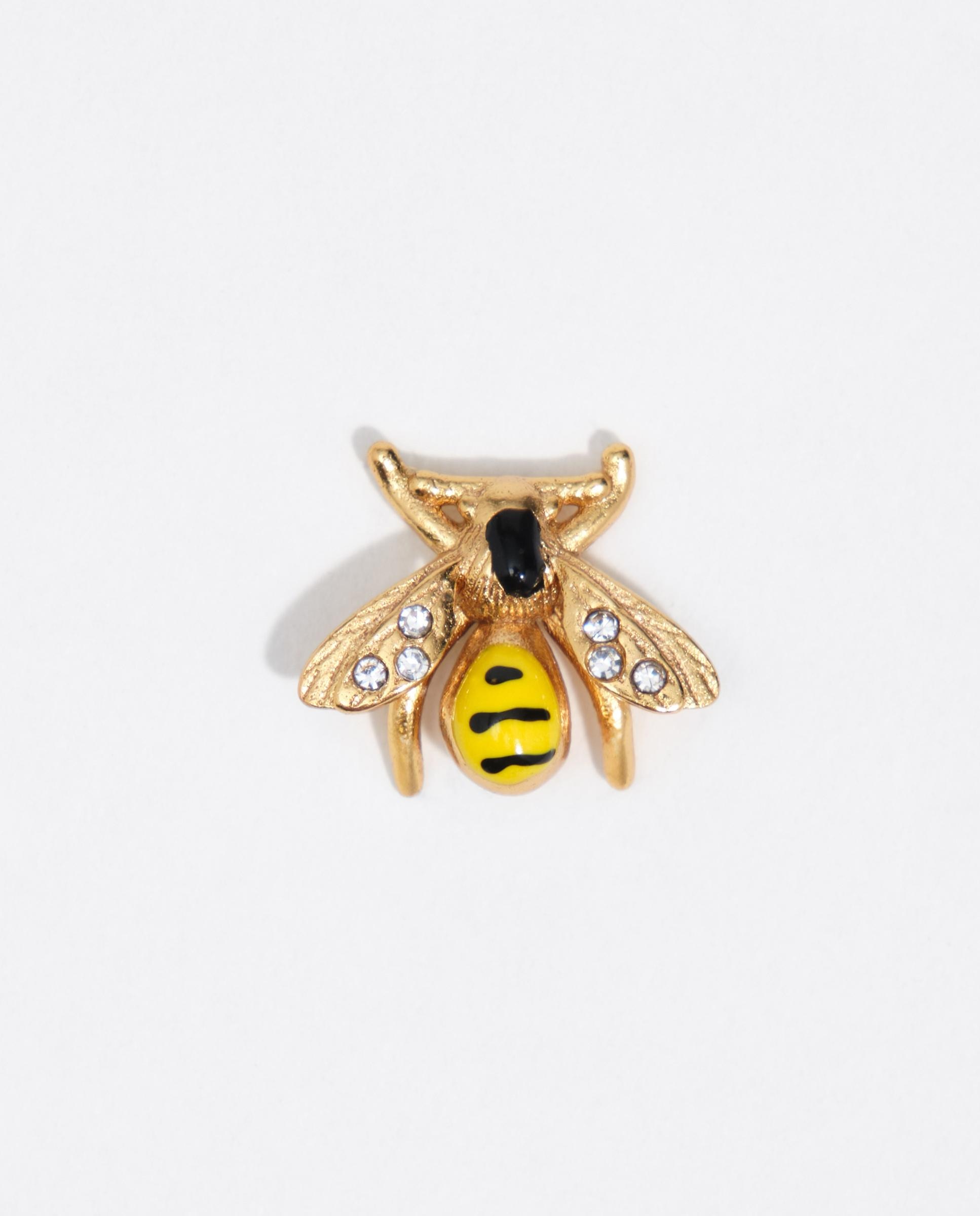 Pendientes abeja esmaltada - Bimba y Lola - Dorado Dorado-2