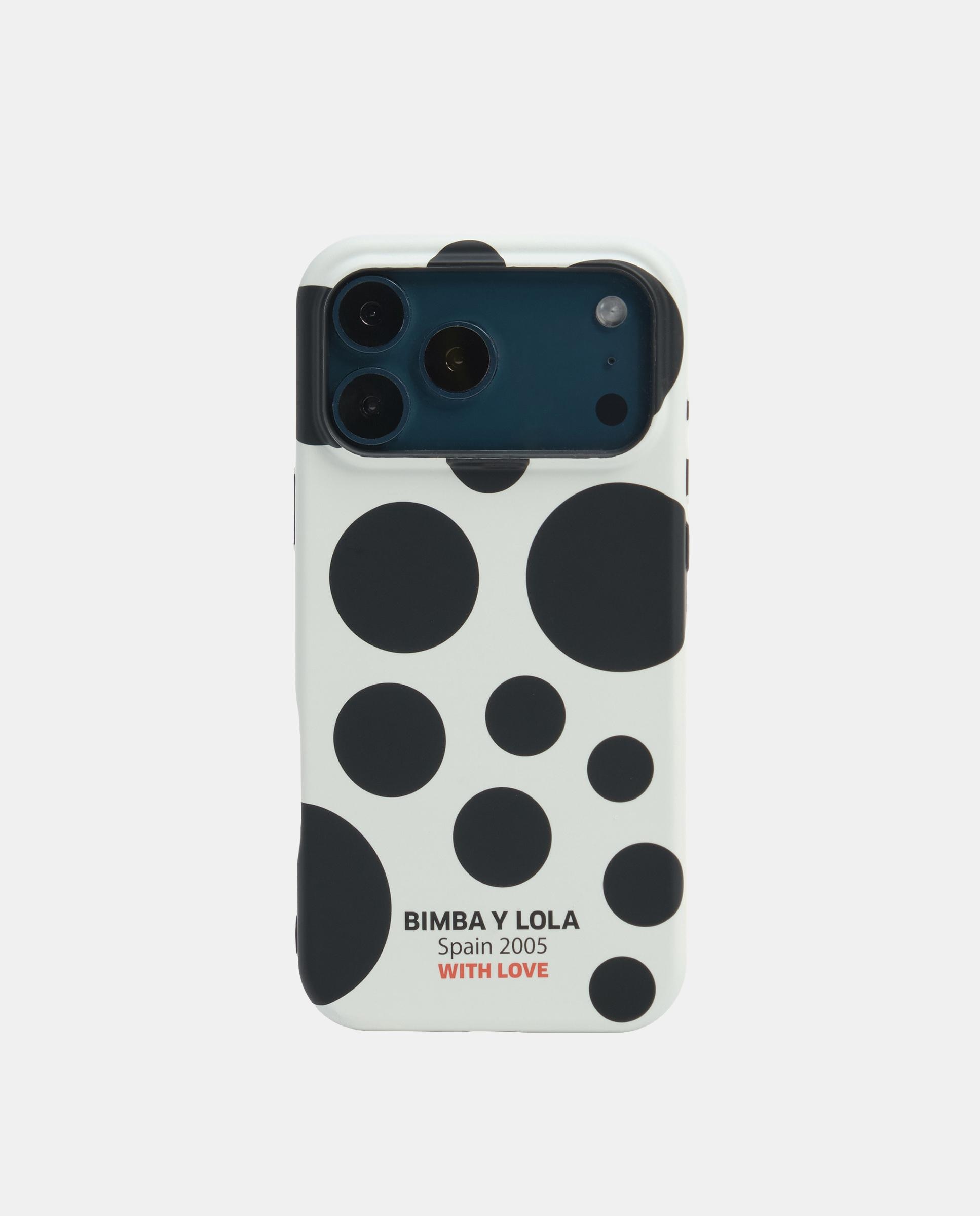 Funda rígida iphone 17 pro dots - Bimba y Lola - Marfil Marfil-1