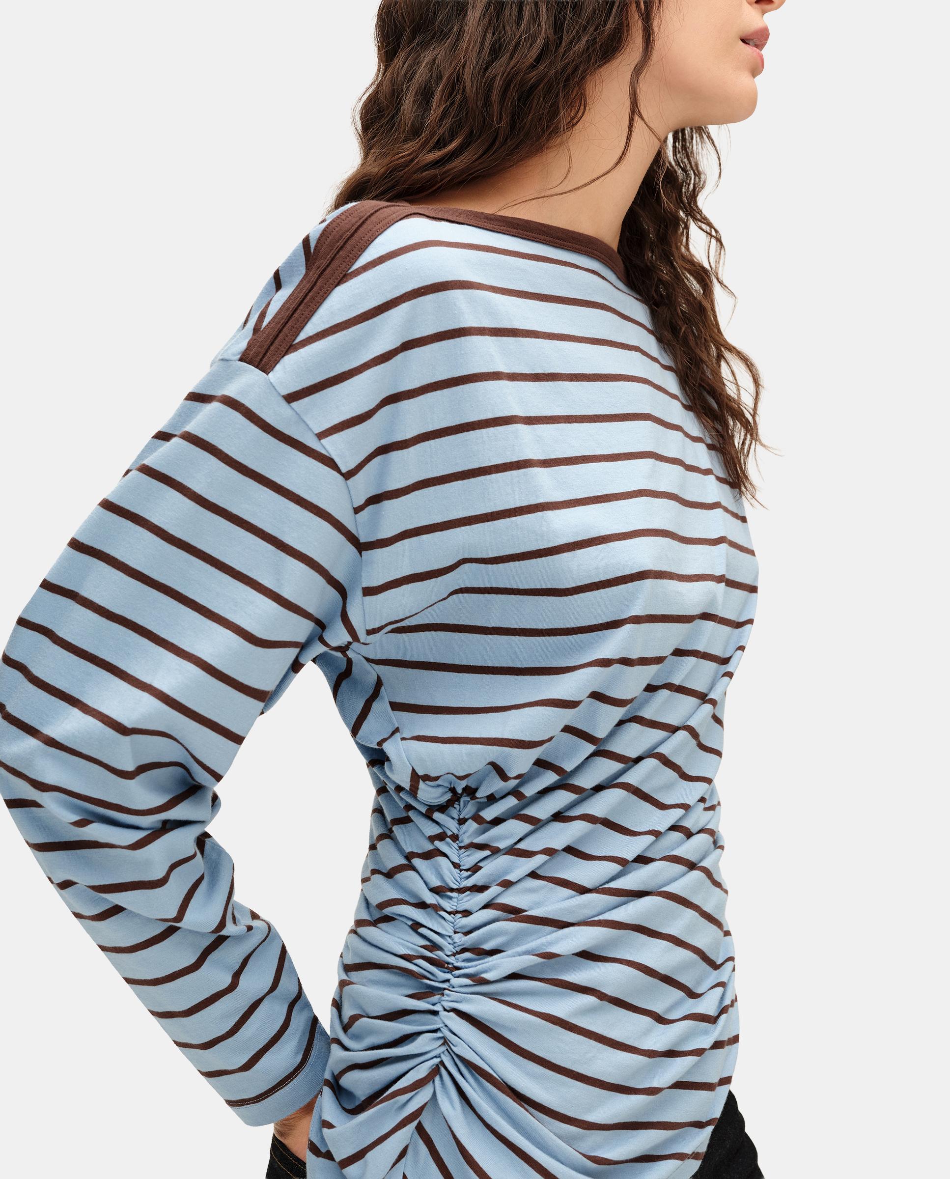 Imagen 2 de Camiseta de mujer fruncida cintura rayas - Bimba y Lola - Azul Azul