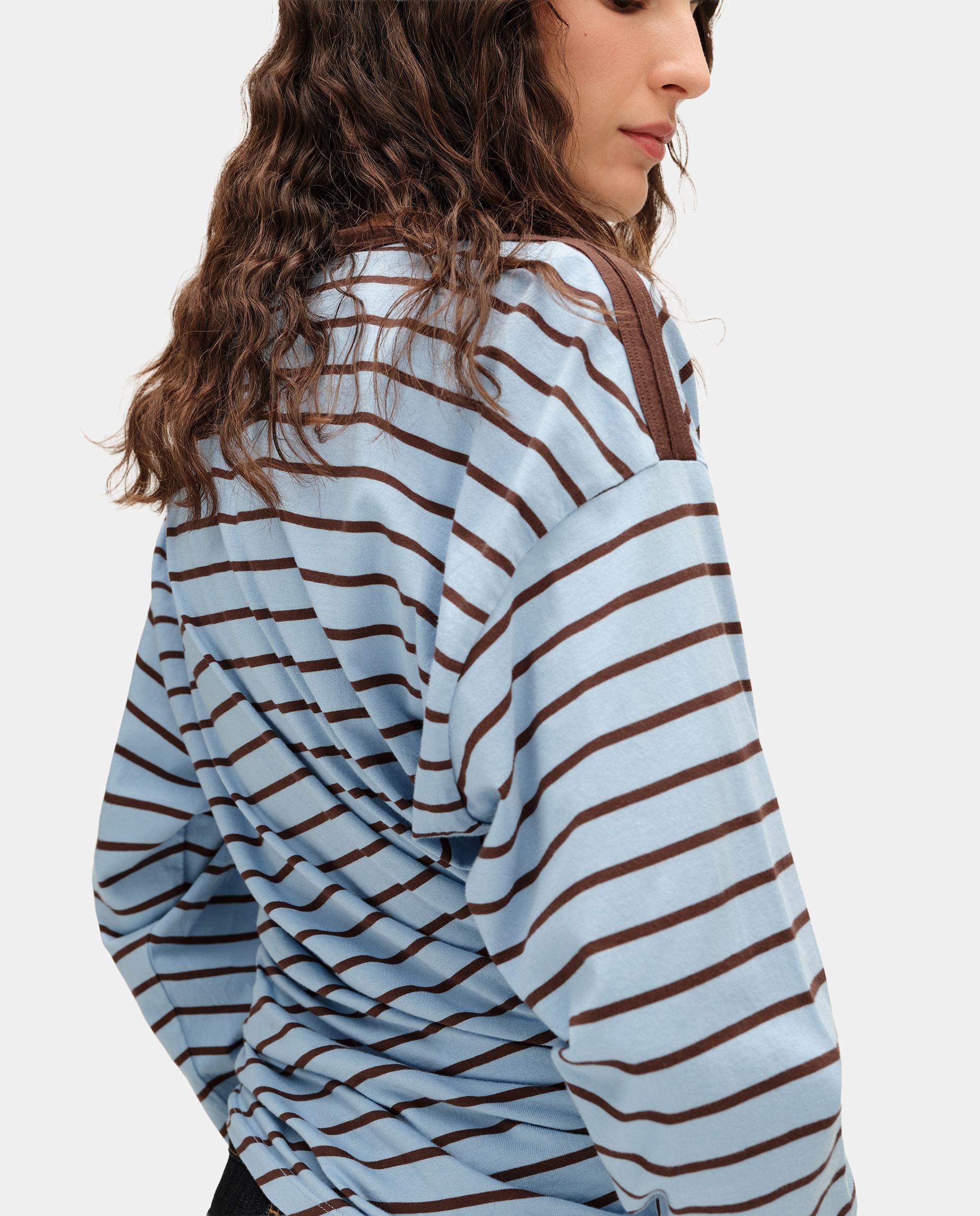 Imagen 4 de Camiseta de mujer fruncida cintura rayas - Bimba y Lola - Azul Azul