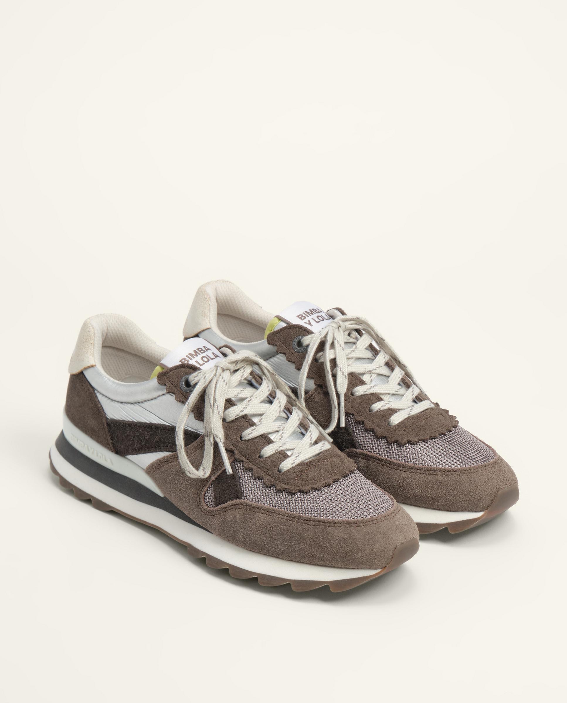 Zapatillas deportivas de mujer técnica 13 19 - Bimba y Lola - Plata Plata-3