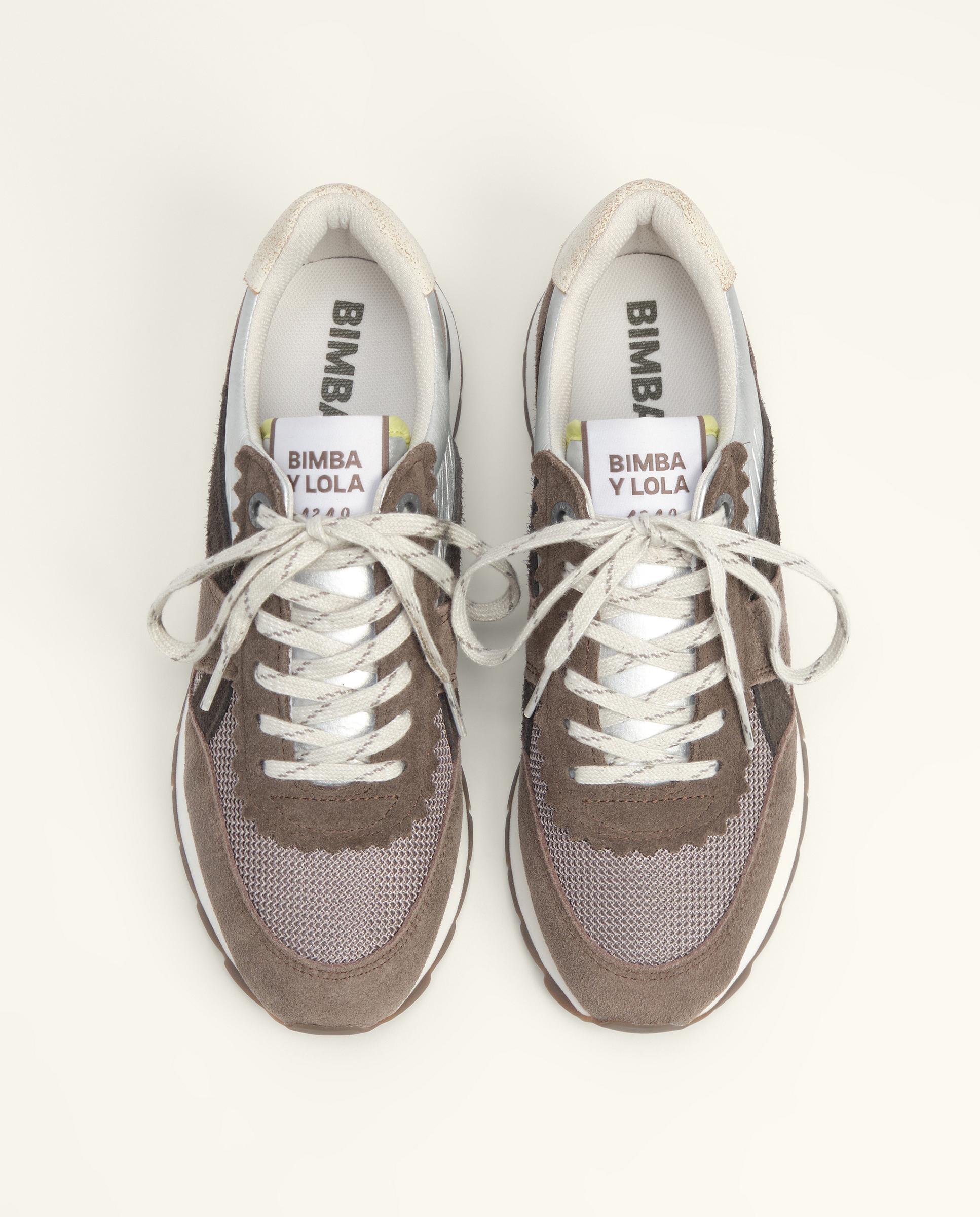 Zapatillas deportivas de mujer técnica 13 19 - Bimba y Lola - Plata Plata-4