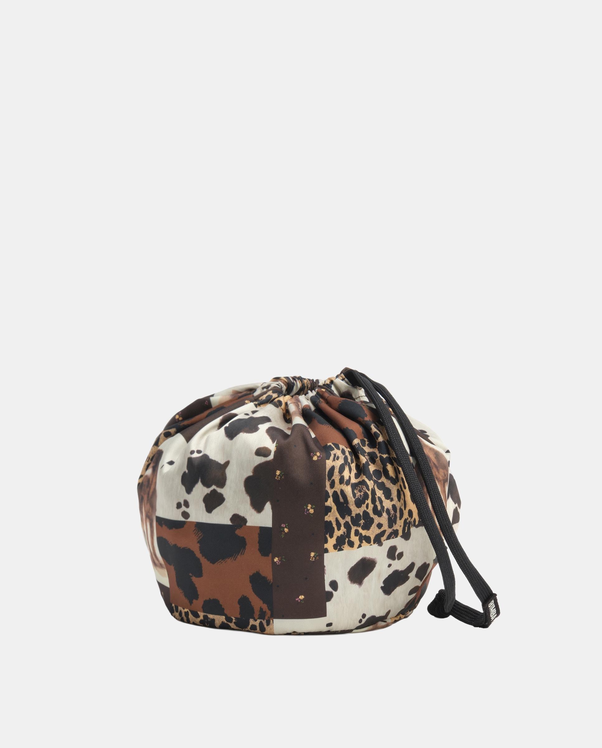 Bolso de mano de mujer pouch pañuelo patchwork - Bimba y Lola - Marrón chocolate Marrón chocolate-2