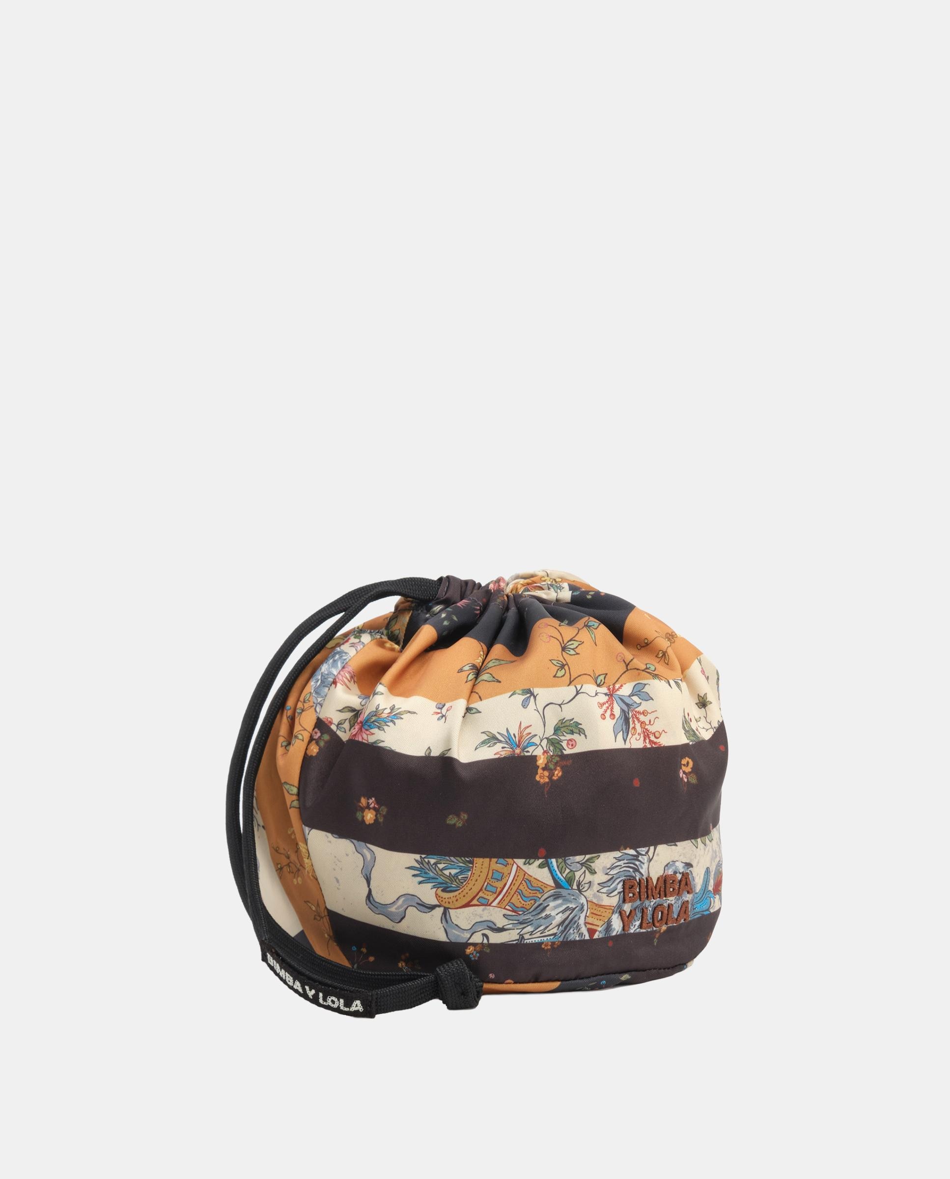 Bolso de mano de mujer pouch pañuelo romantic patchwork - Bimba y Lola - Ocre Ocre-3
