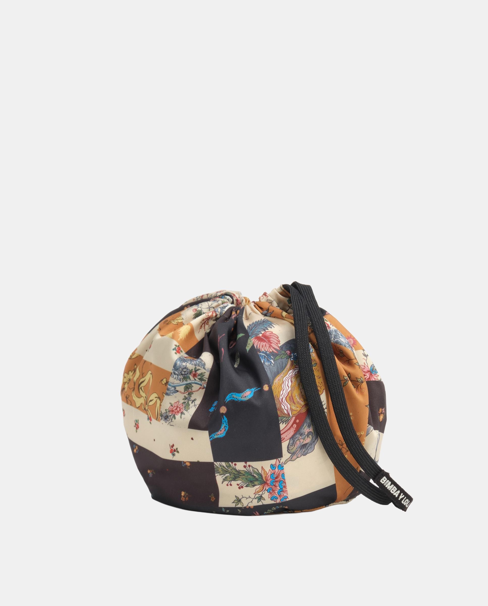 Bolso de mano de mujer pouch pañuelo romantic patchwork - Bimba y Lola - Ocre Ocre-2