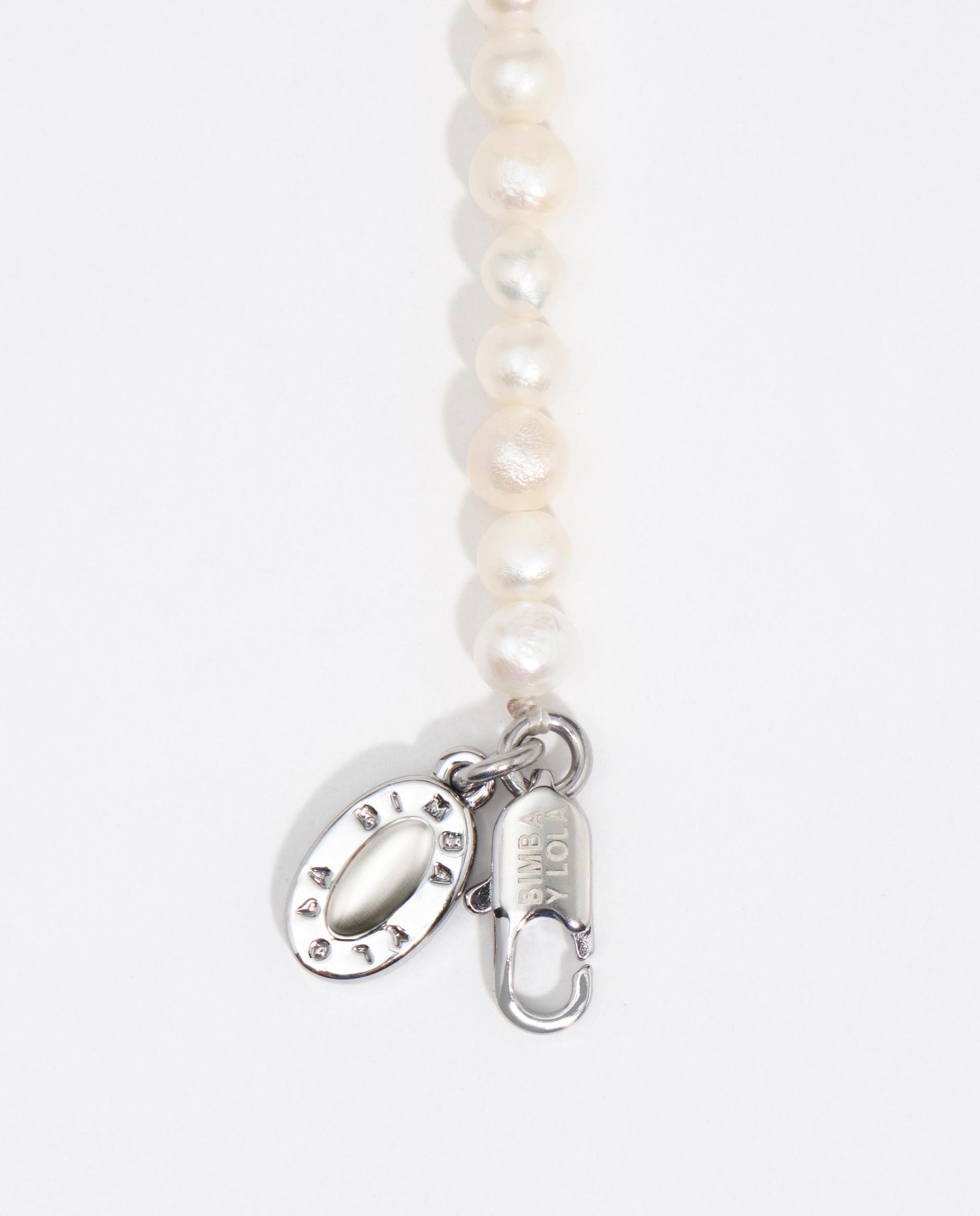 Collar perlas cabezas pantera esmaltadas - Bimba y Lola - Perla Perla-4