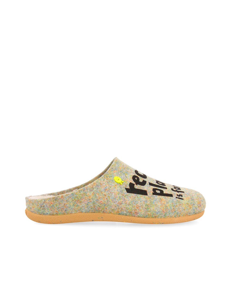 Zapatillas de casa de hombre con dibujo y mensaje · Hot Potatoes - Main Image