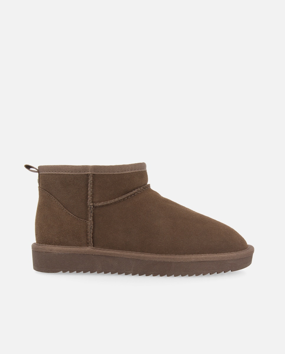 Botas de pelo de mujer tipo australianas de caña baja forradas de pelo - Topo Topo-1