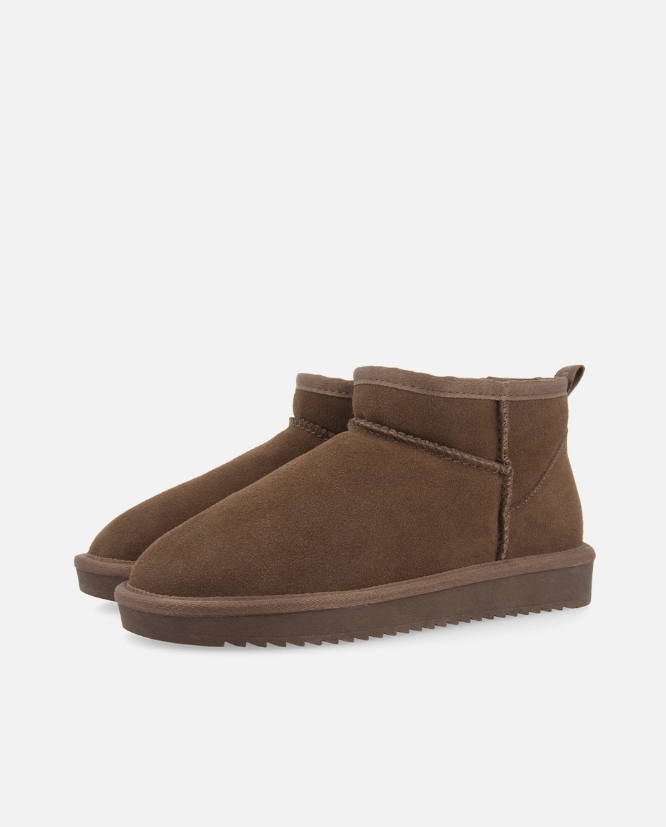Botas de pelo de mujer tipo australianas de caña baja forradas de pelo - Topo Topo-3