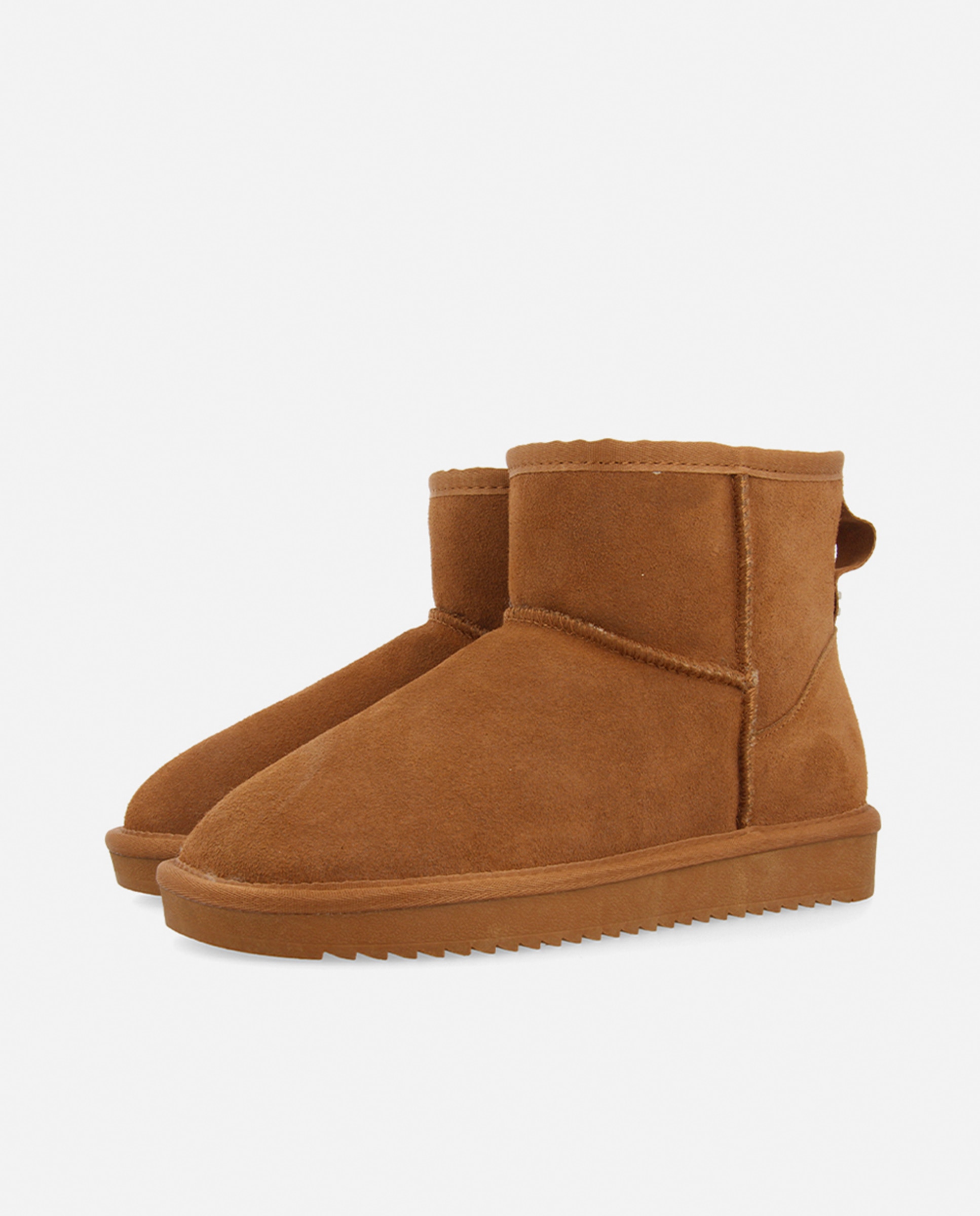 Botas de pelo de mujer tipo australianas de caña media forradas de pelo - Gioseppo - Cuero Cuero-4