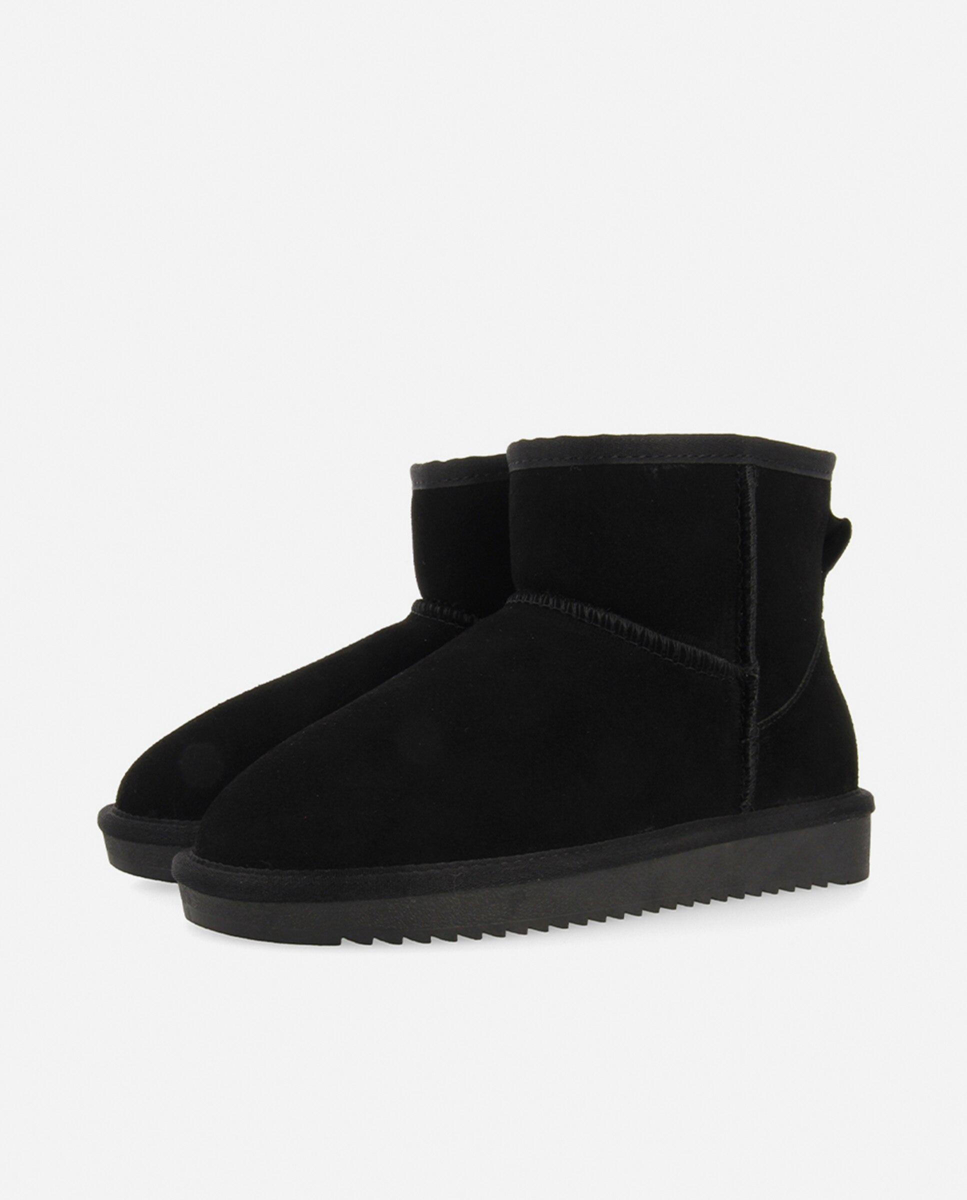 Botas de pelo de mujer tipo australianas de caña media forradas de pelo - Gioseppo - Negro Negro-4