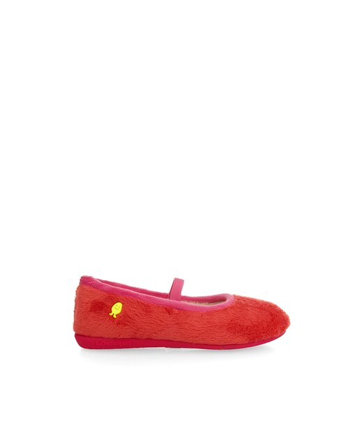 Imagen 0 de Zapatillas de casa cerradas de niña tipo bailarina con material reciclado