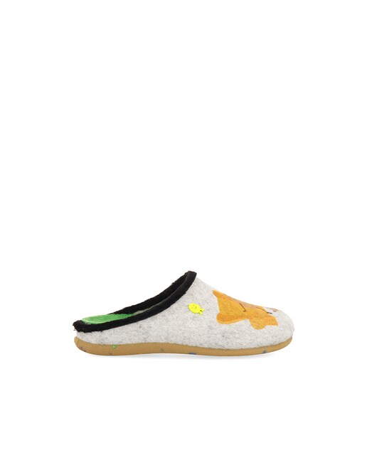 Imagen 0 de Zapatillas de casa abiertas de niño tipo babucha con material reciclado