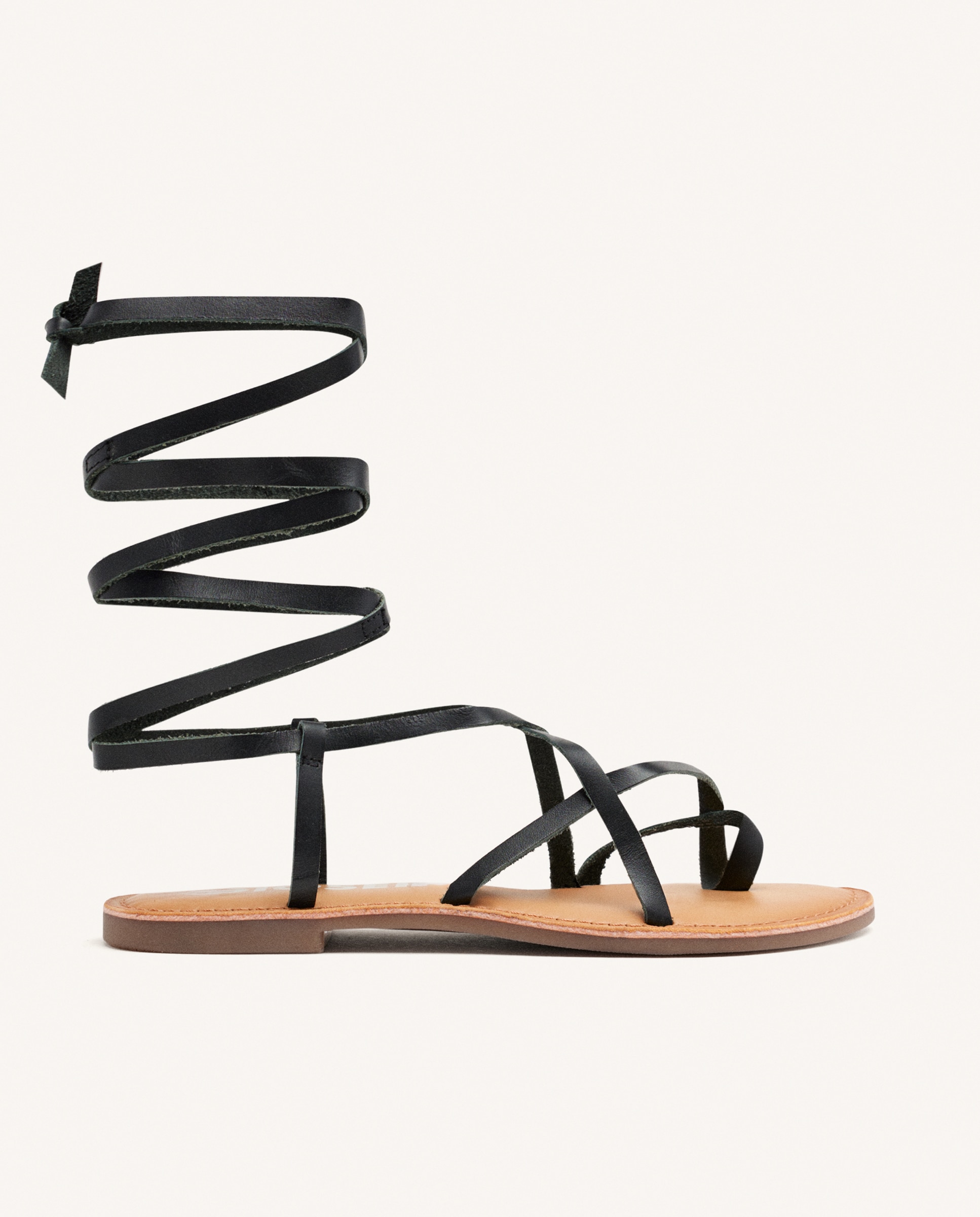 Gioseppo - Sandalias romanas de mujer de tiras finas de piel.